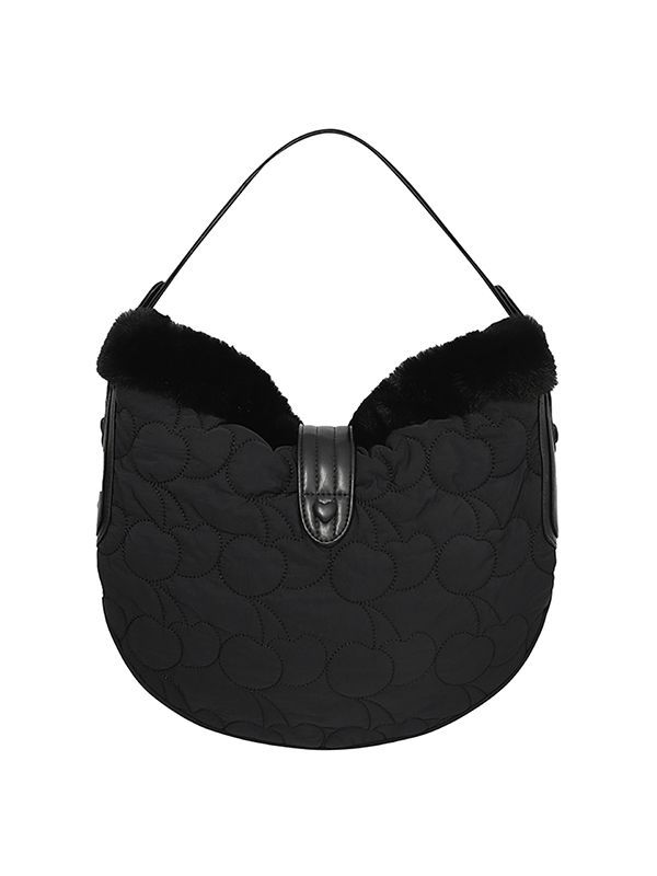 ポーチ KIRSH Cherry quilted fur handbag black KKSWBBG501MBKA MUSINSA | KIRSH Cherry Quilted Fur Handbag [Black]
