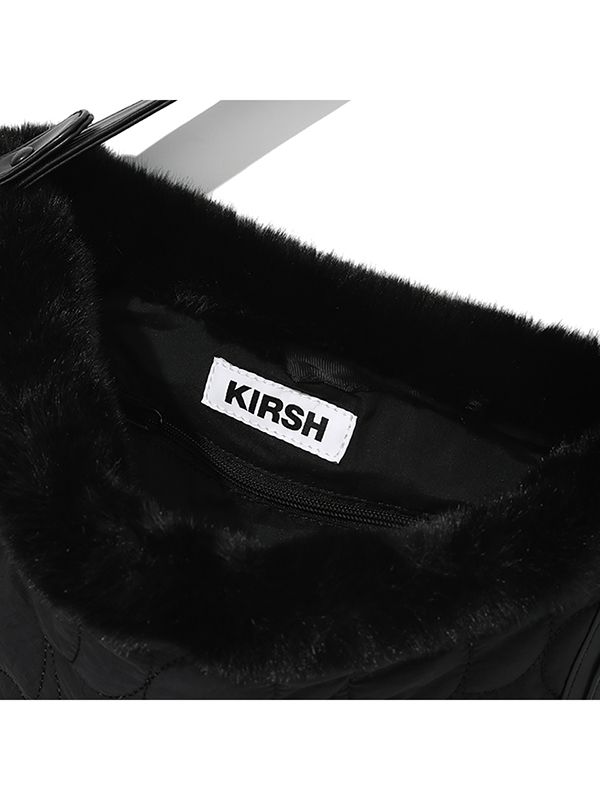 さらに100円引き◆KIRSH◆CHERRY QUILTING FUR HAND BAG MUSINSA | KIRSH Cherry Quilted Fur Handbag [Black]