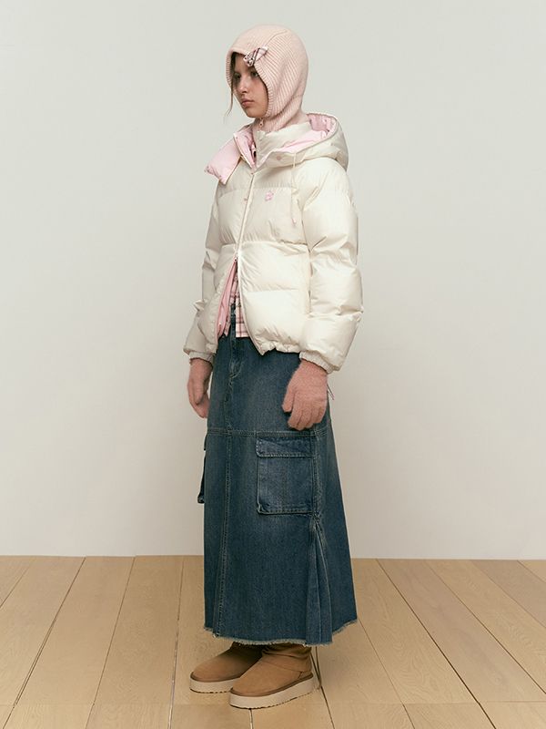 ◆KIRSH◆CHERRY FUR SHORT DOWN JUMPER 韓国スター着用 ◇KIRSH◇CHERRY FUR SHORT DOWN JUMPER 韓国スター着用