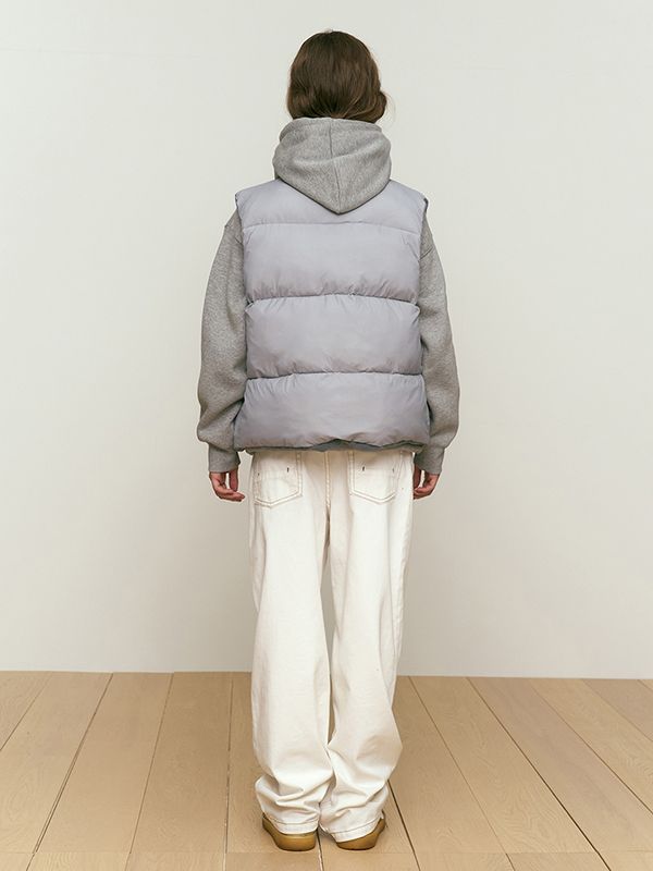 [ KIRSH ]★22FW★CHERRY FUR PADDING VEST MUSINSA | KIRSH Cherry Reversible Padding Vest [Blue]