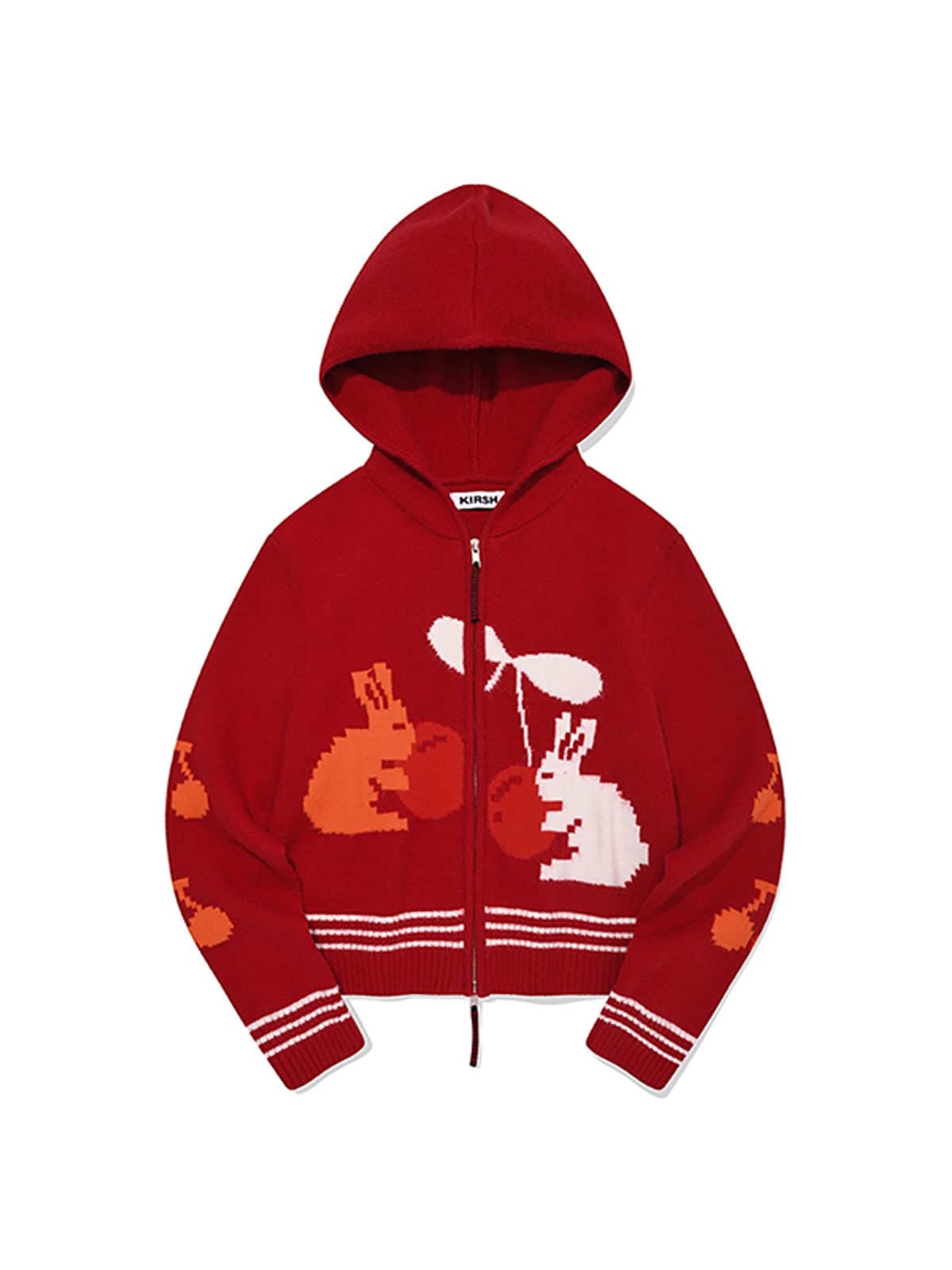 키르시(KIRSH) 위티버니 후드 가디건 [레드]