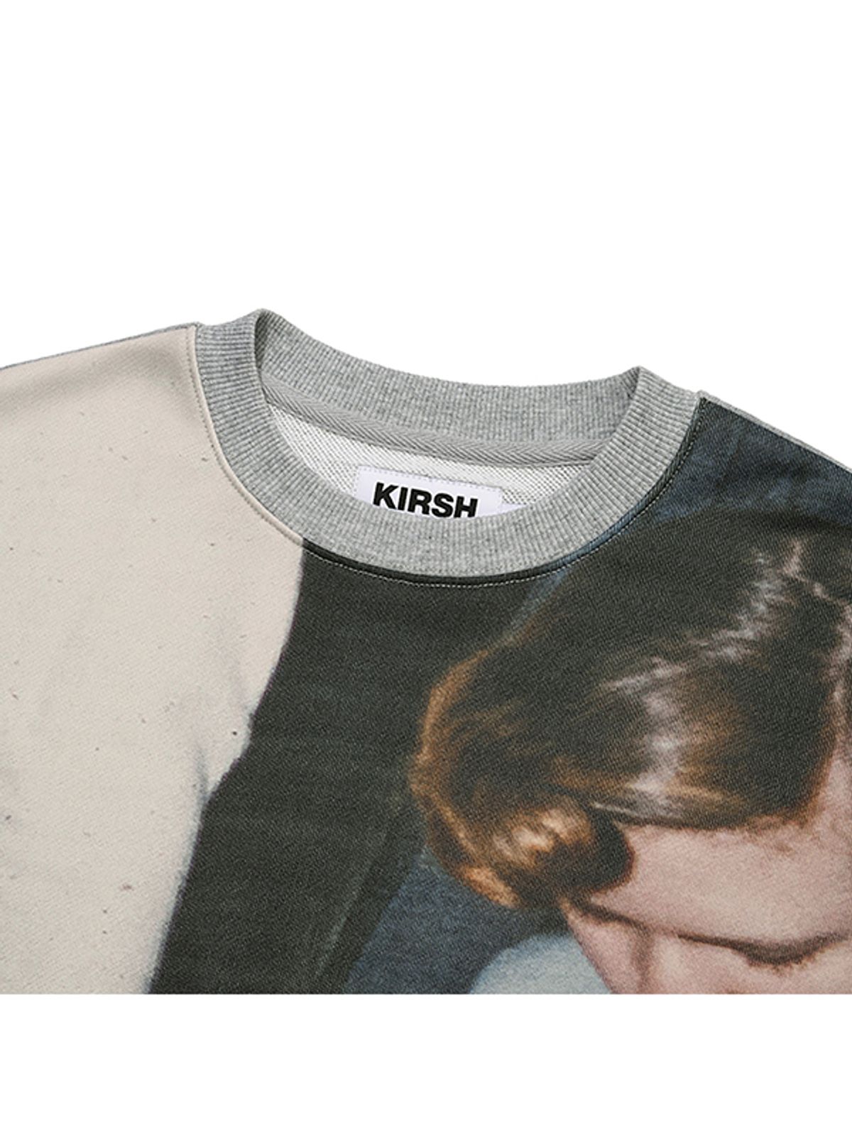 키르시(KIRSH) 컬렉션 로우키 북클럽 프린트 스웻셔츠 [멜란지 그레이]