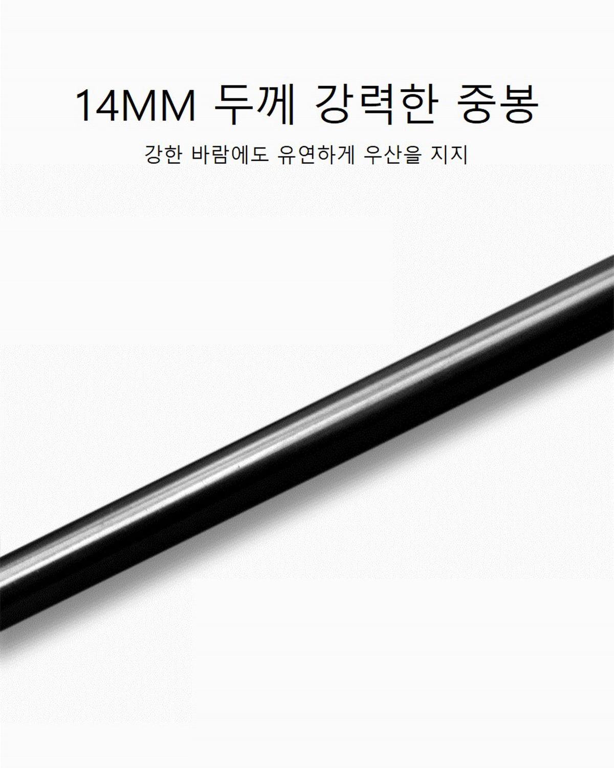 파라체이스(PARACHASE) 1126 가죽 케이스 로고 패턴 우드그립 장우산