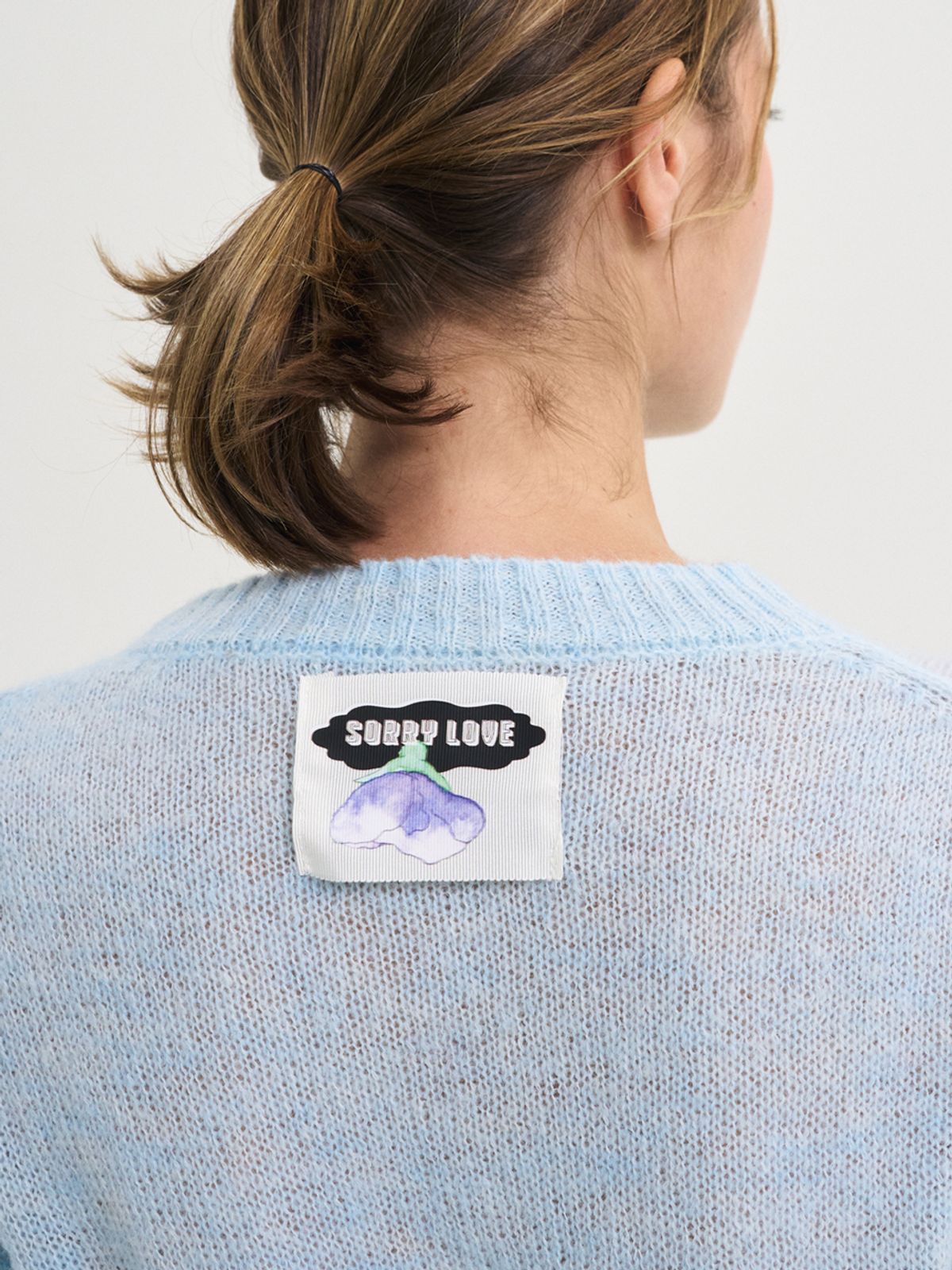 쏘리, 투 머치 러브(SORRY, TOO MUCH LOVE) Sorbet Angtt Mohair Wool Knit Sweater_Sky Blue