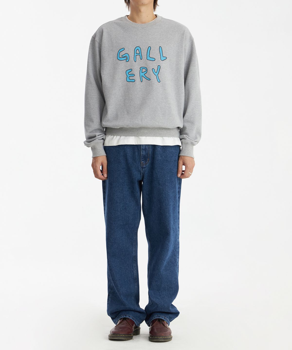 1011갤러리(1011 GALLERY) Gallery Logo Sweatshirts - Grey