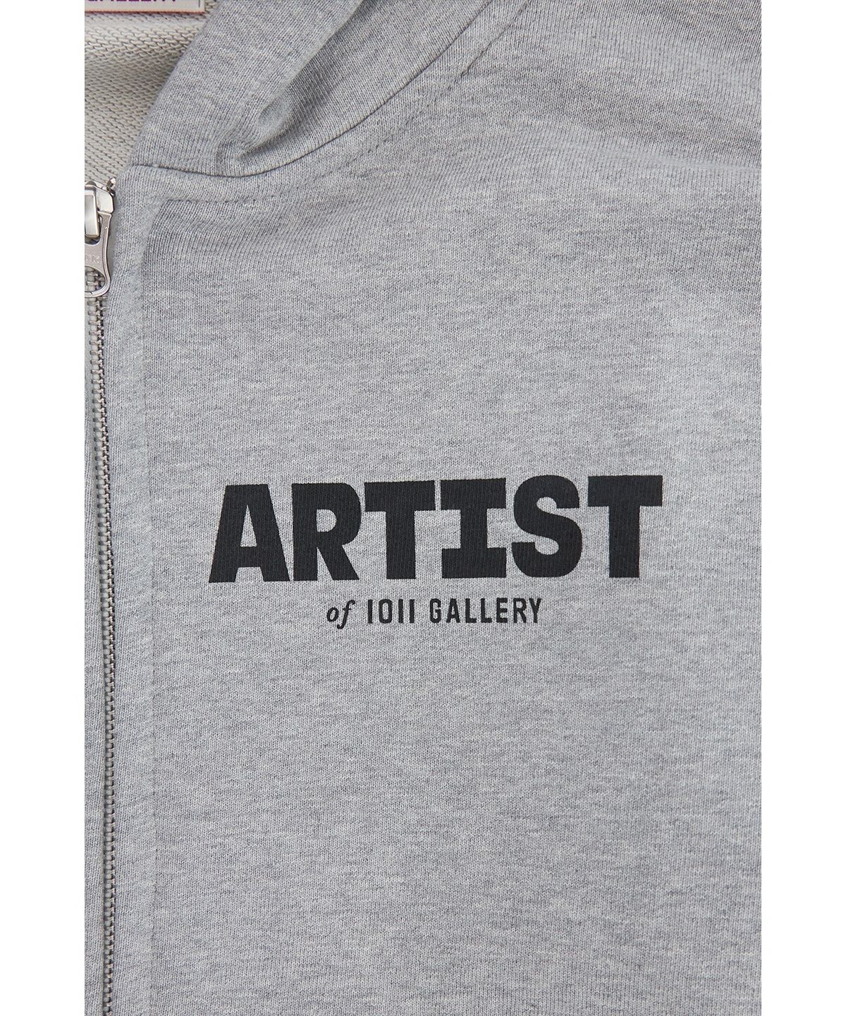 1011갤러리(1011 GALLERY) Artist Hoodie Zip-Up - Grey