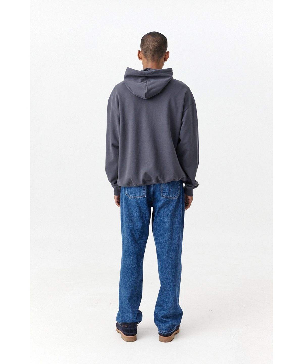 1011갤러리(1011 GALLERY) Gallery Logo Hoodie - Charcoal Grey
