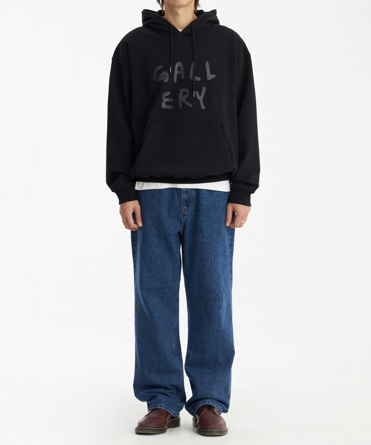 1011갤러리(1011 GALLERY) Gallery Logo Hoodie - Black