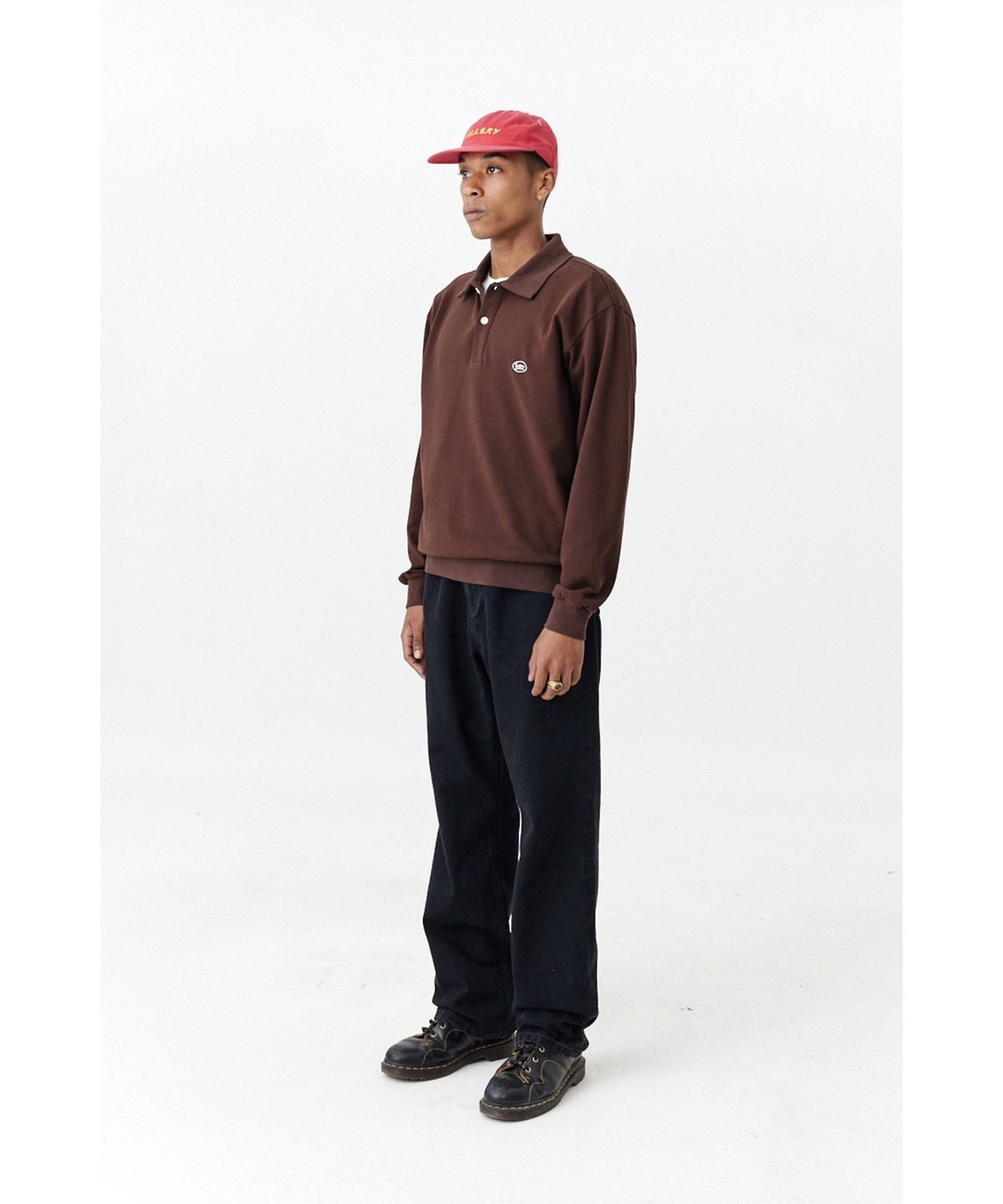 1011갤러리(1011 GALLERY) Gallery Logo PK T-Shirt - Brown