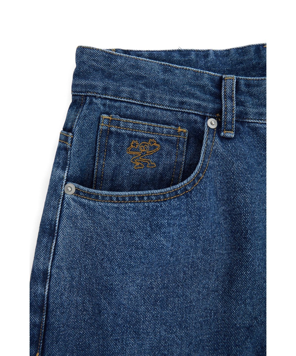 1011갤러리(1011 GALLERY) Gallery Denim Skate Pants - Washed Blue