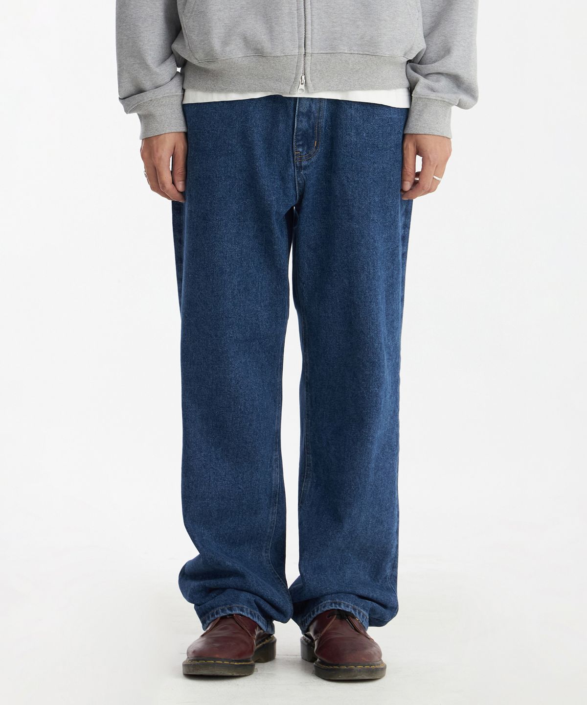 1011갤러리(1011 GALLERY) Gallery Denim Skate Pants - Washed Blue