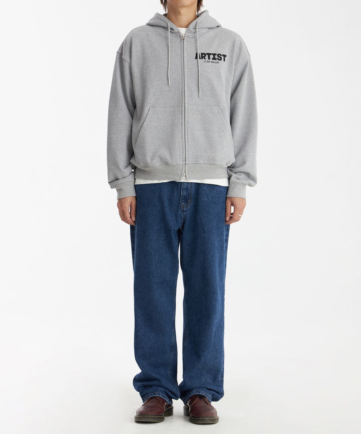 1011갤러리(1011 GALLERY) Gallery Denim Skate Pants - Washed Blue