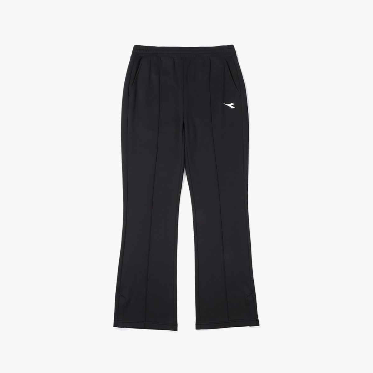 디아도라(diadora) 테니크 웜업 부츠컷 팬츠 우먼 BLACK