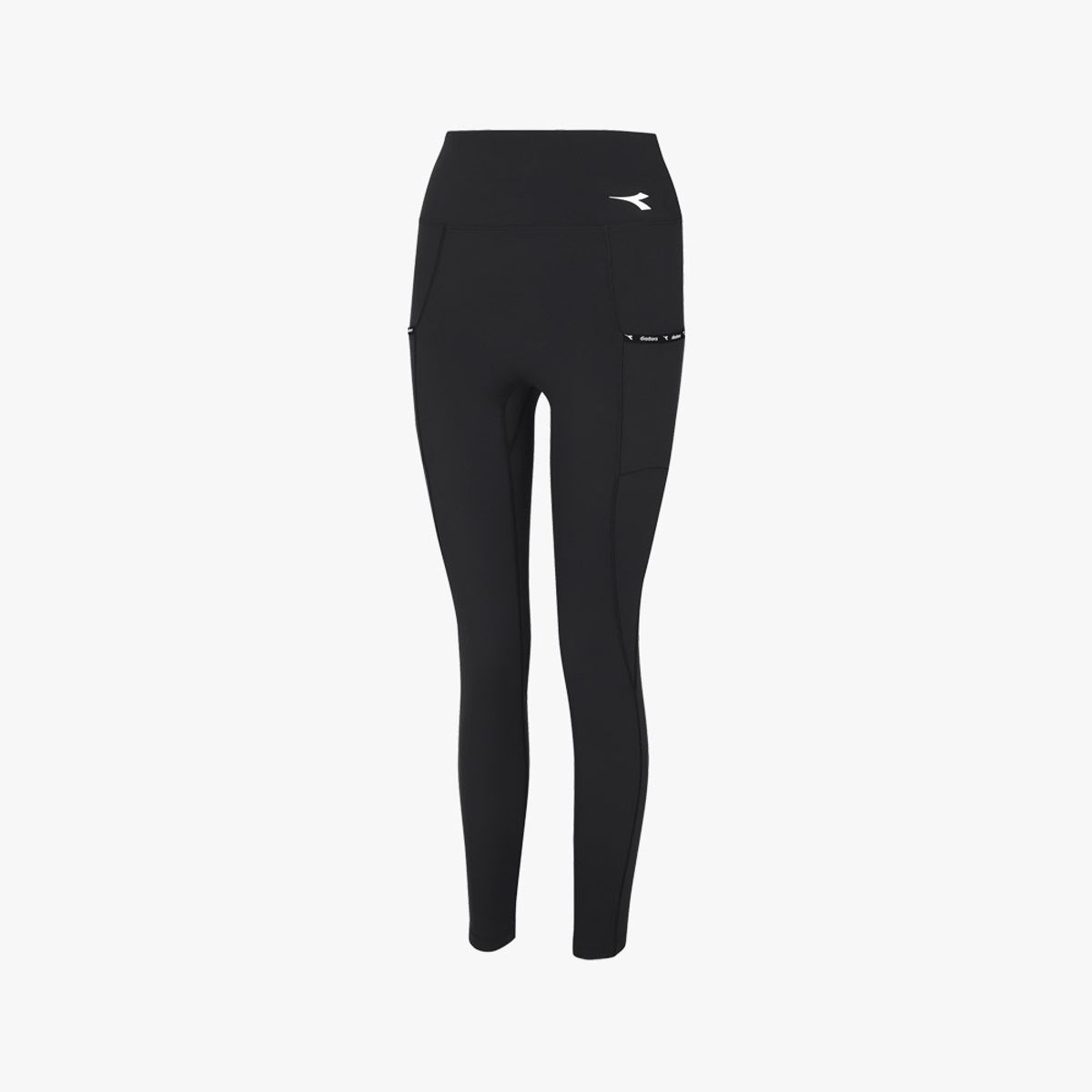 디아도라(diadora) 듀얼 포켓 기모 레깅스 우먼 BLACK