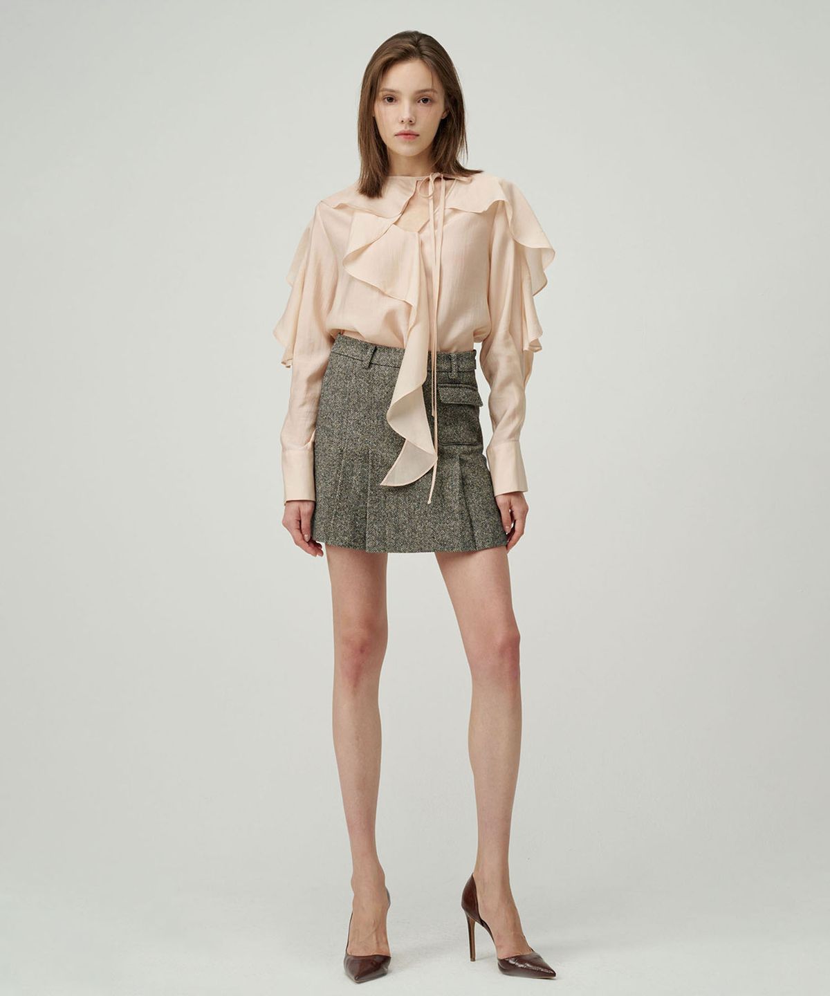세컨드 아르무아(02ARMOIRE) Sera  Blouse _ Peach