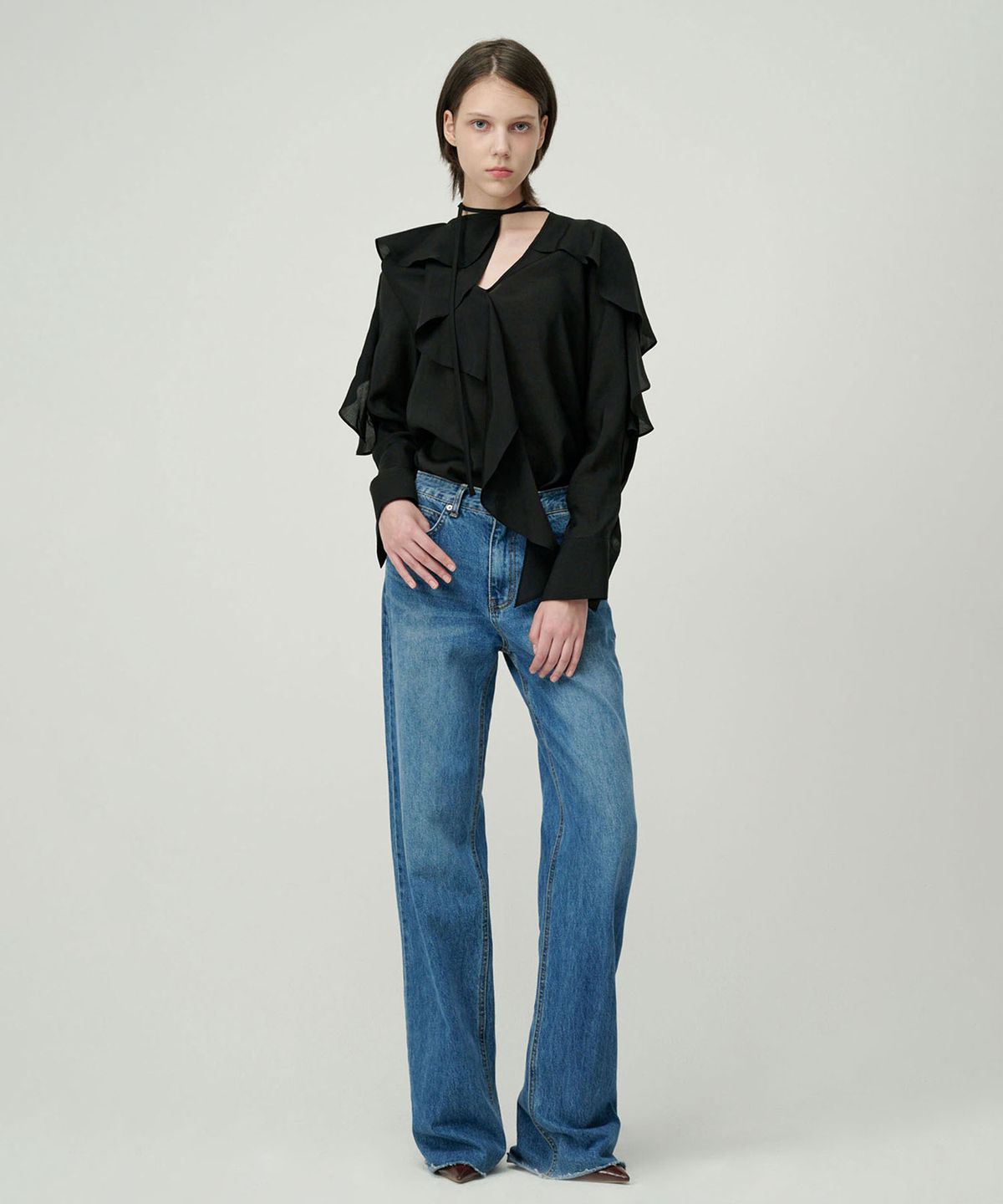 세컨드 아르무아(02ARMOIRE) Sera Blouse _ Black