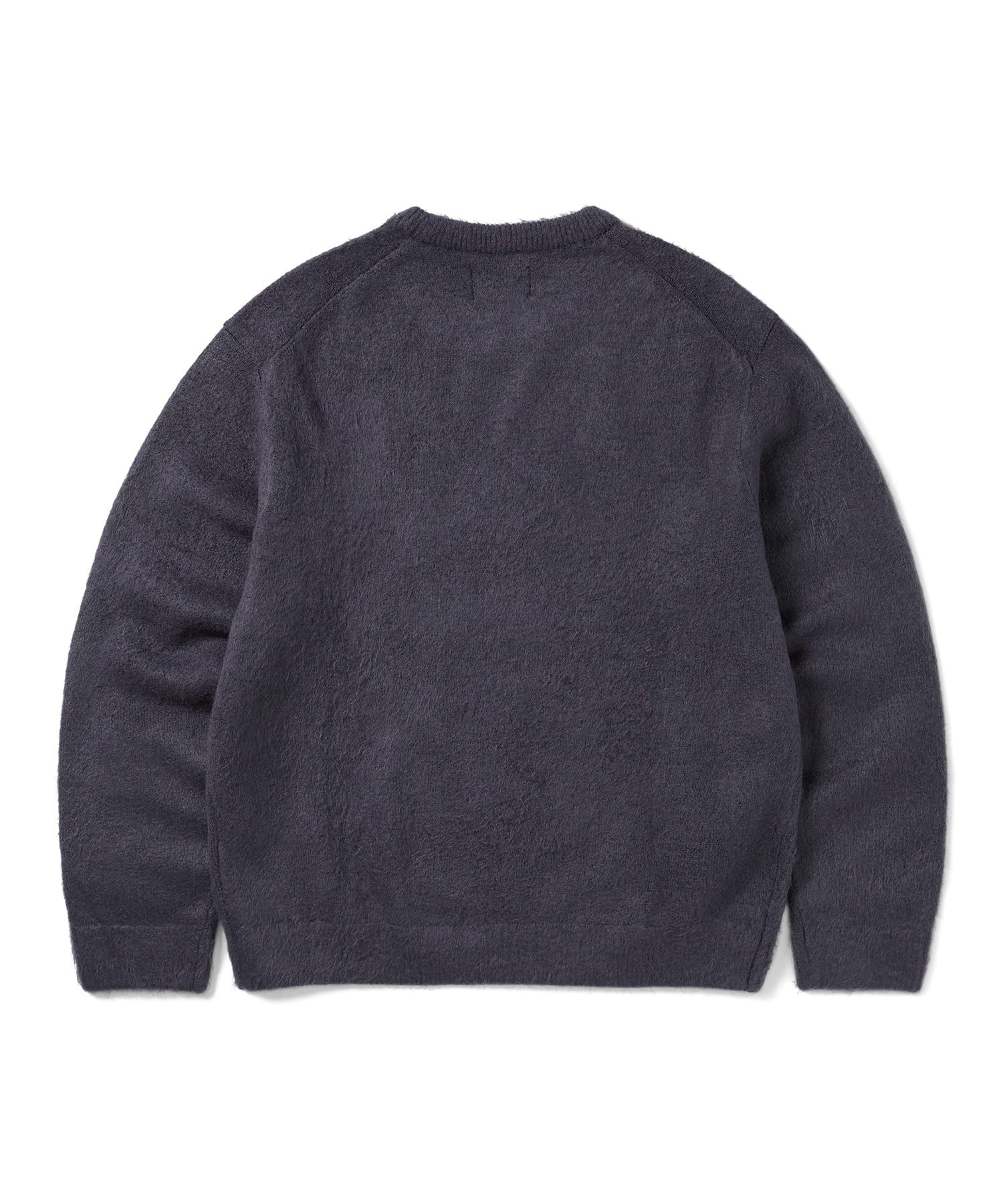 MUSINSA | thisisneverthat® Heart Logo Knit Sweater Purple