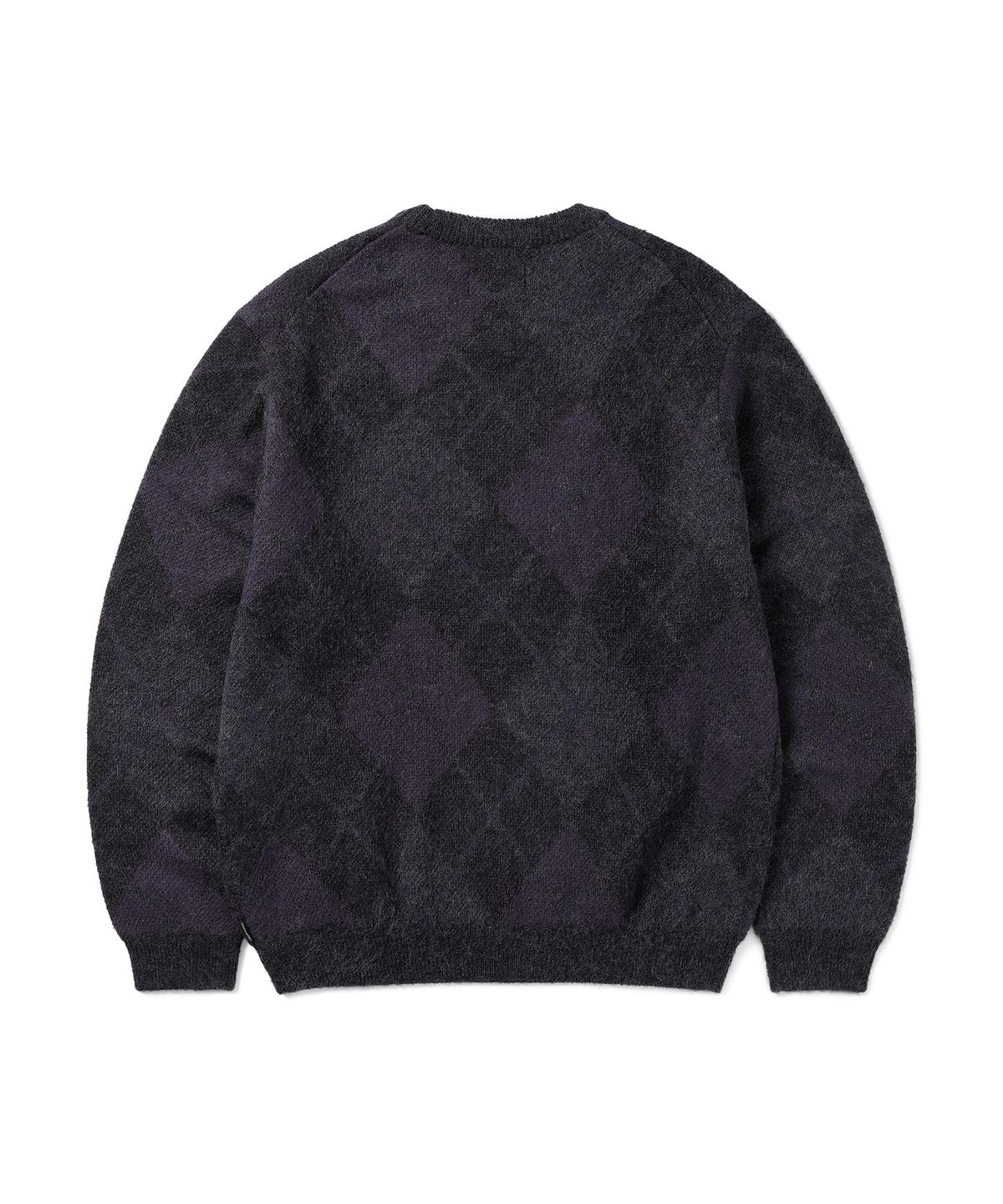 디스이즈네버댓(THISISNEVERTHAT) Mohair Argyle Knit Sweater Dark Purple