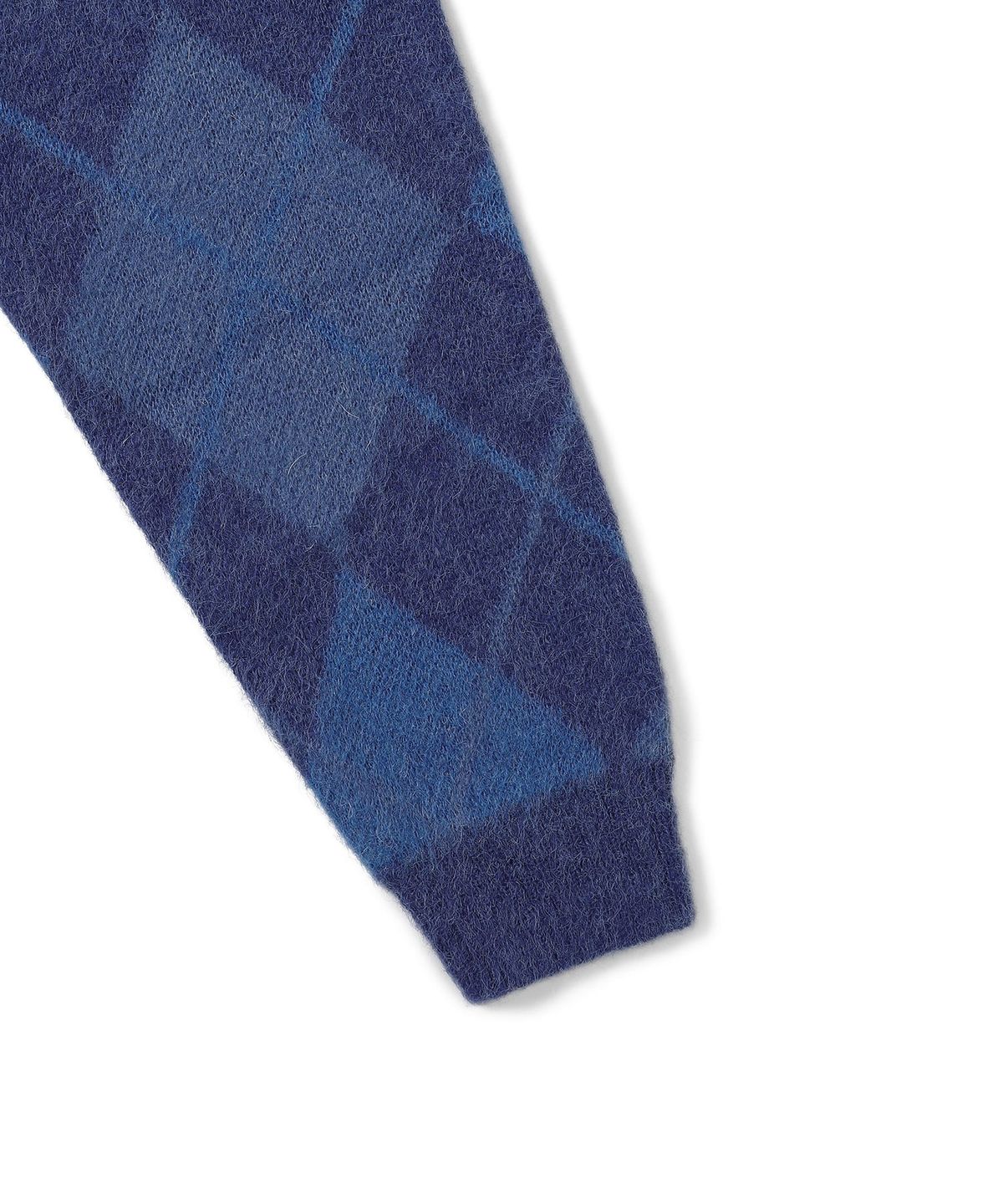 디스이즈네버댓(THISISNEVERTHAT) Mohair Argyle Knit Sweater Blue