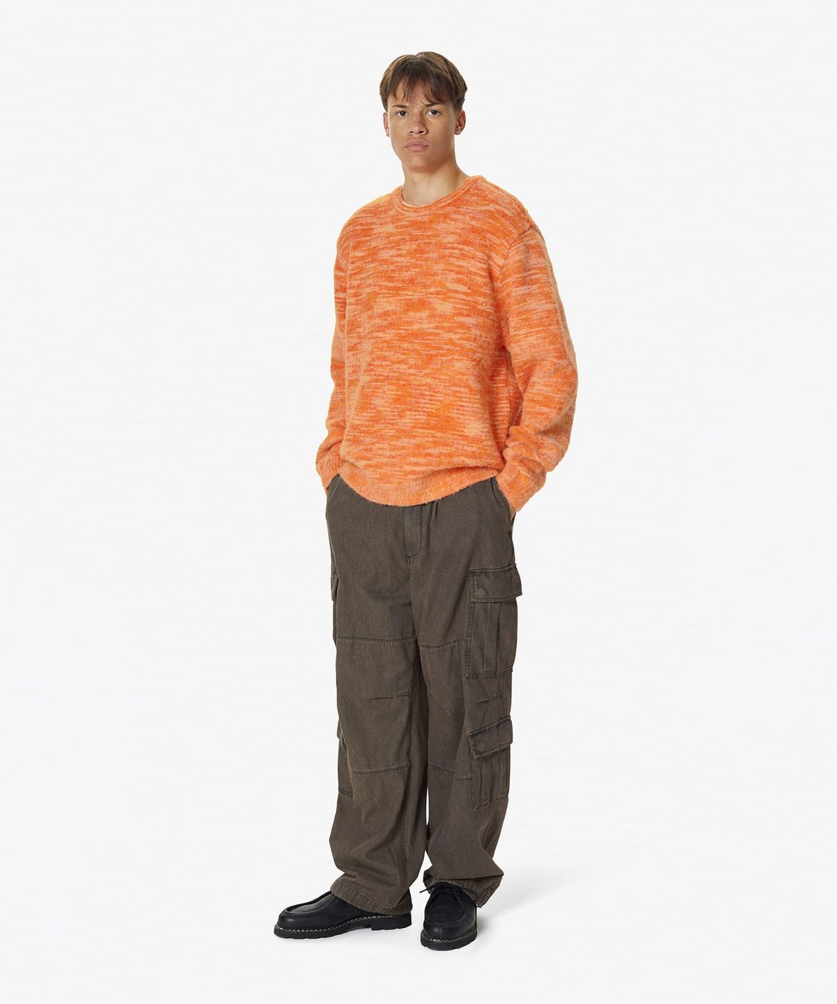 디스이즈네버댓(THISISNEVERTHAT) Static Knit Sweater Orange