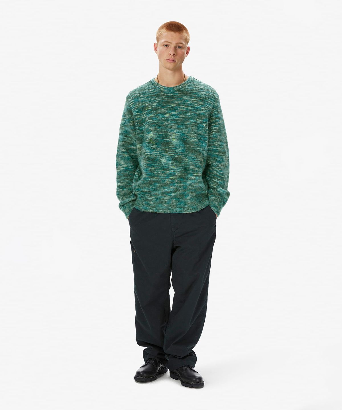 디스이즈네버댓(THISISNEVERTHAT) Static Knit Sweater Green