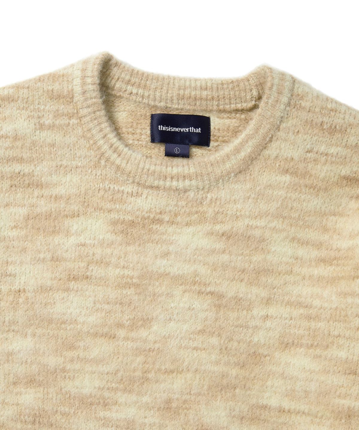 디스이즈네버댓(THISISNEVERTHAT) (FW24) Static Knit Sweater Beige