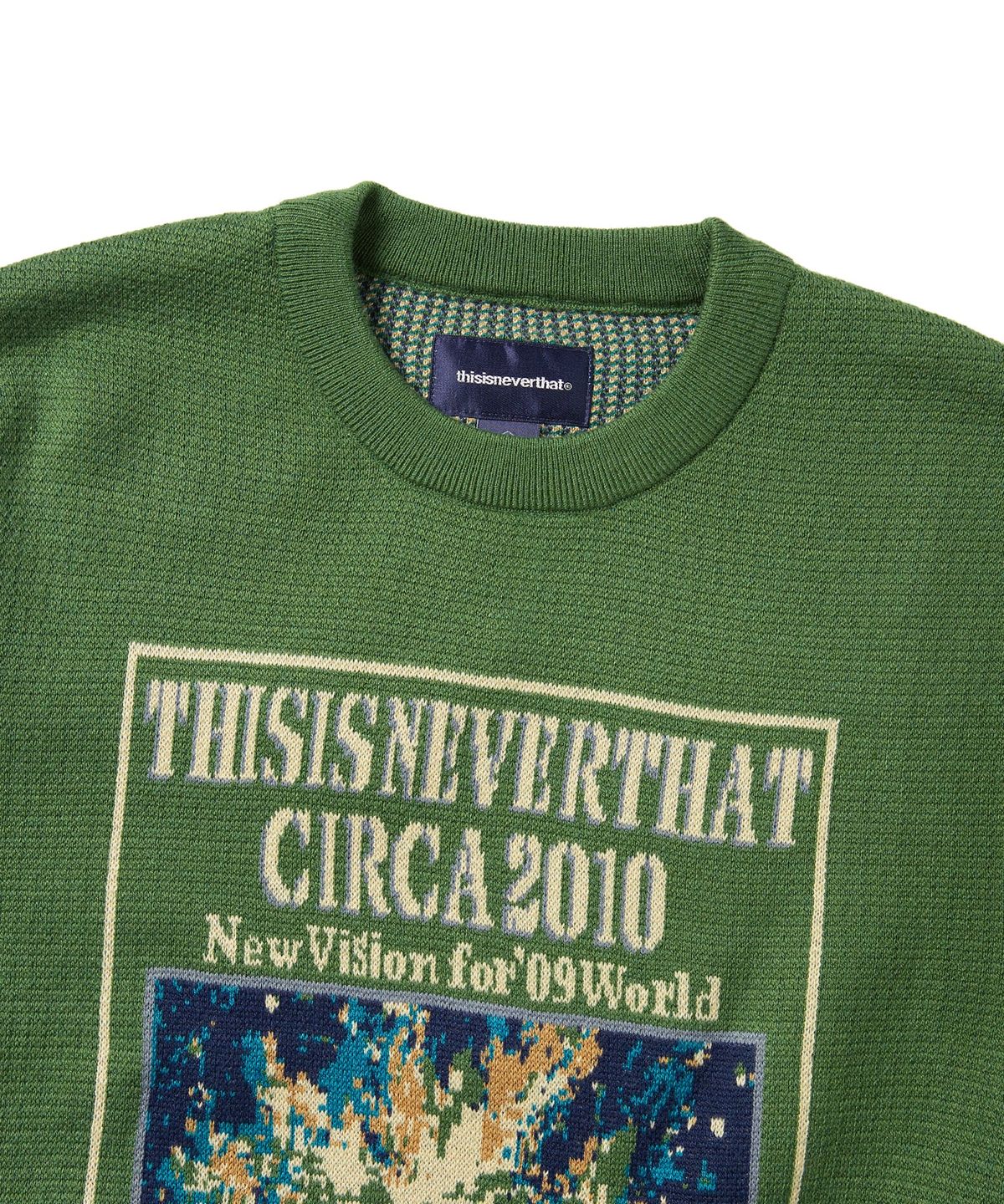디스이즈네버댓(THISISNEVERTHAT) Basketball Hoop Knit Sweater Green