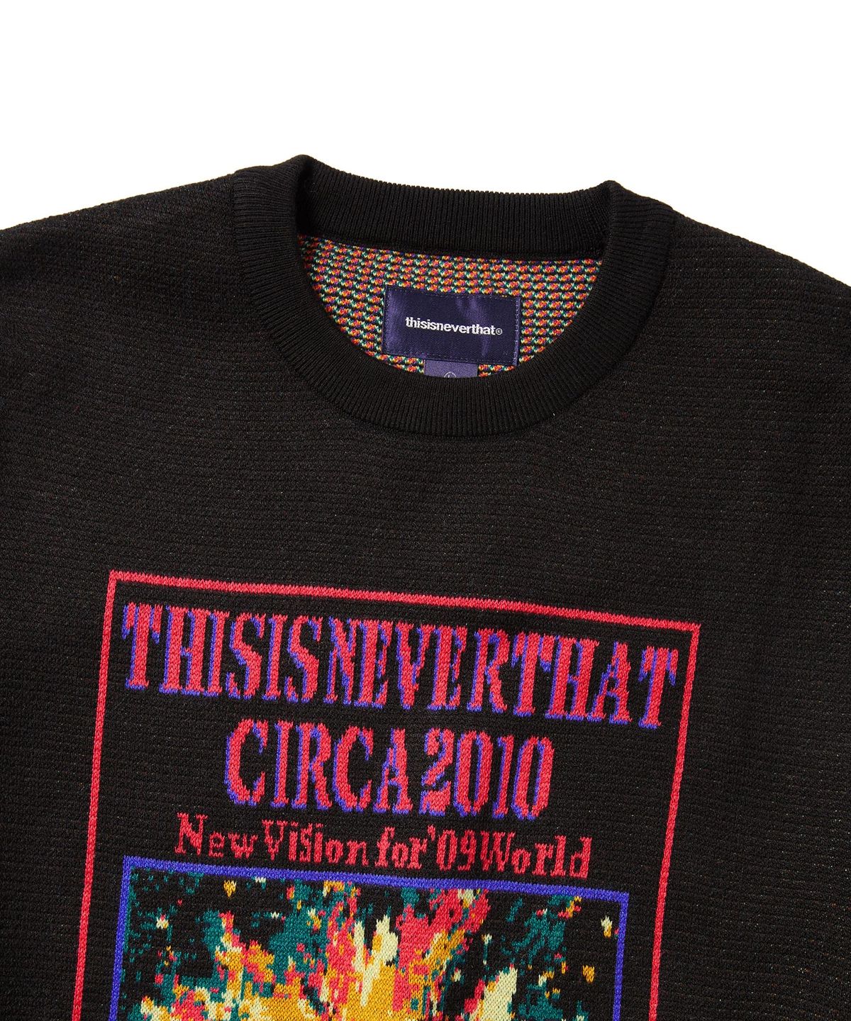 디스이즈네버댓(THISISNEVERTHAT) Basketball Hoop Knit Sweater Black