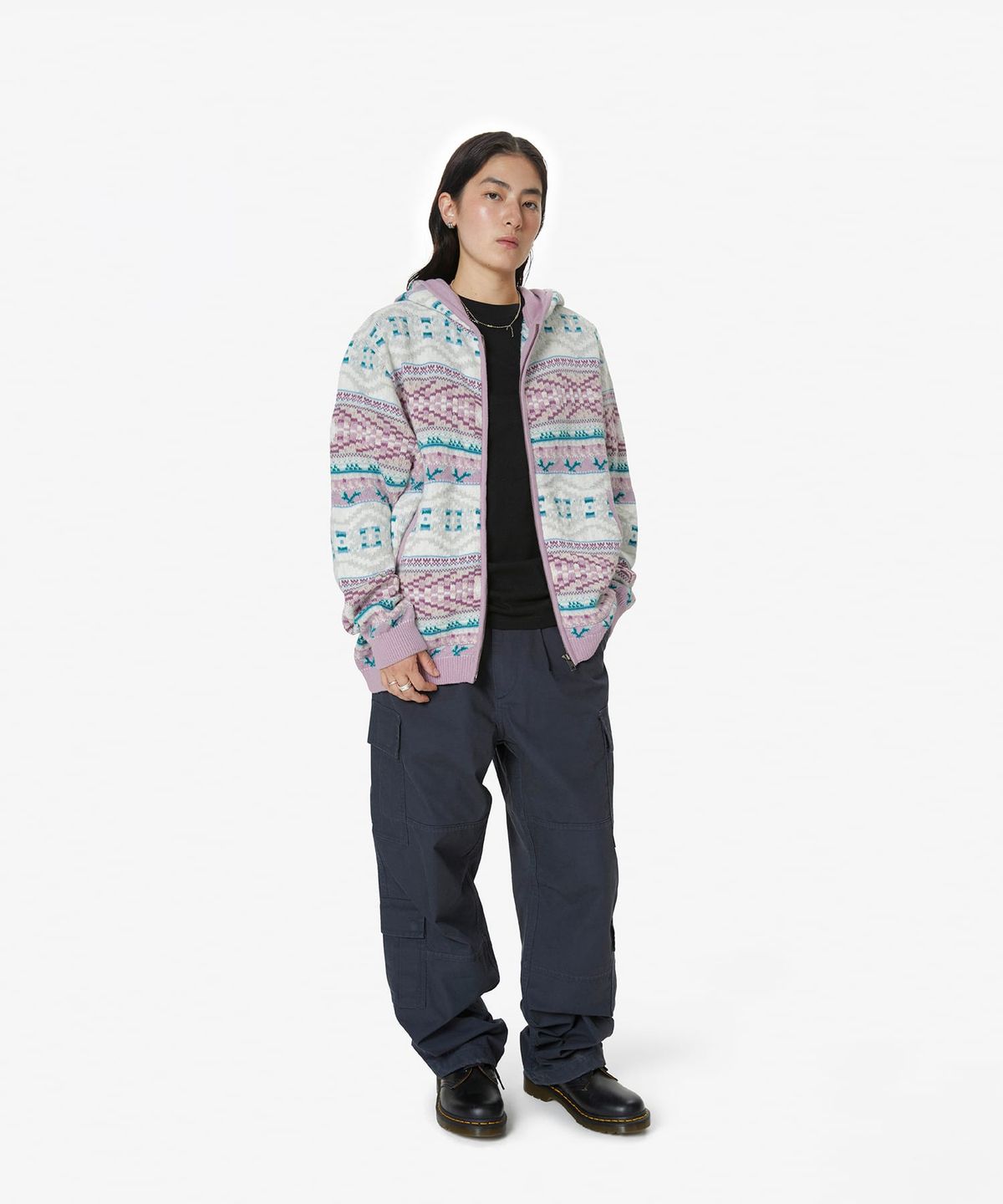 디스이즈네버댓(THISISNEVERTHAT) Hooded Zip Up Sweater Pink
