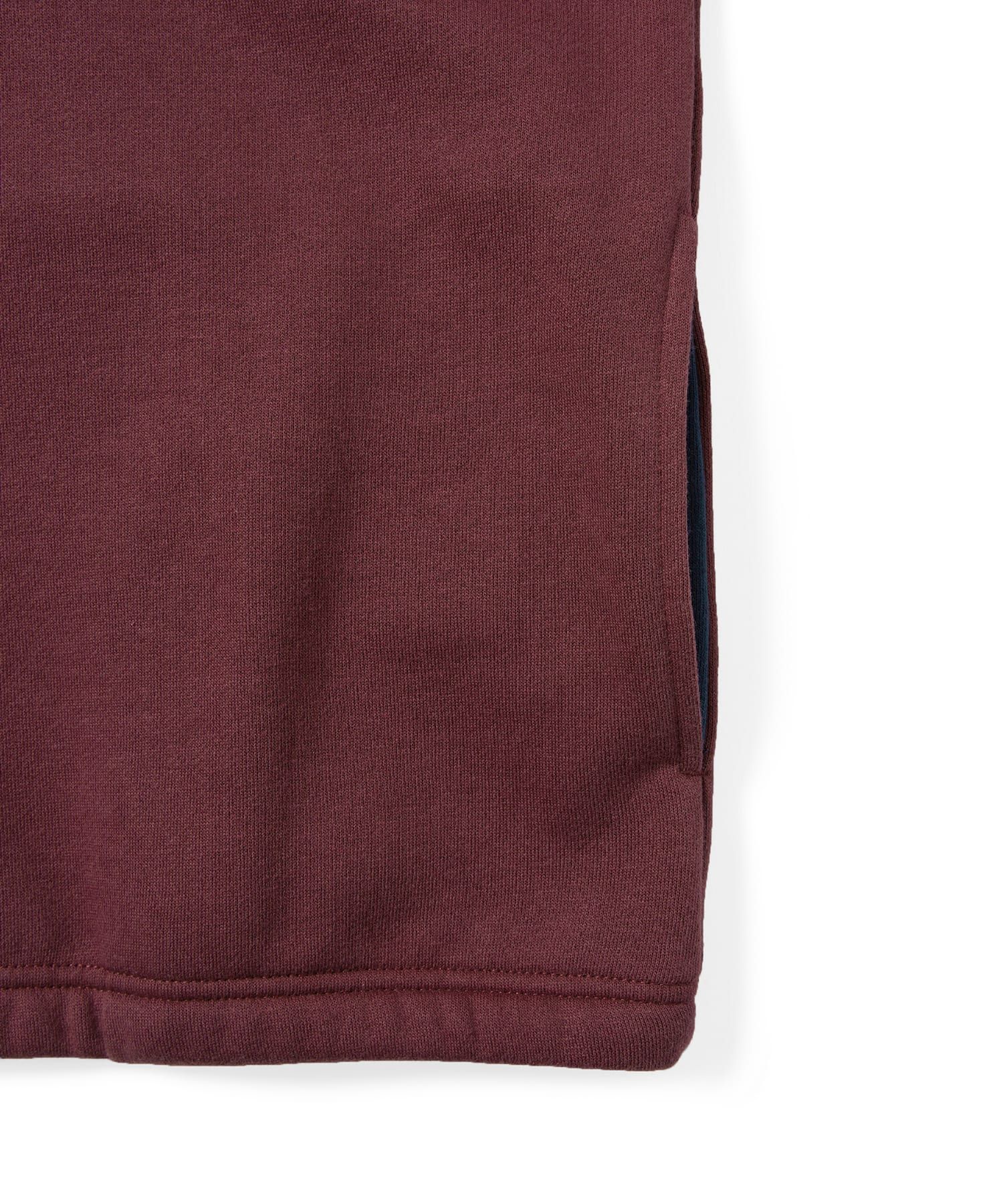MUSINSA | thisisneverthat® Half Zip Sweatshirt Burgundy