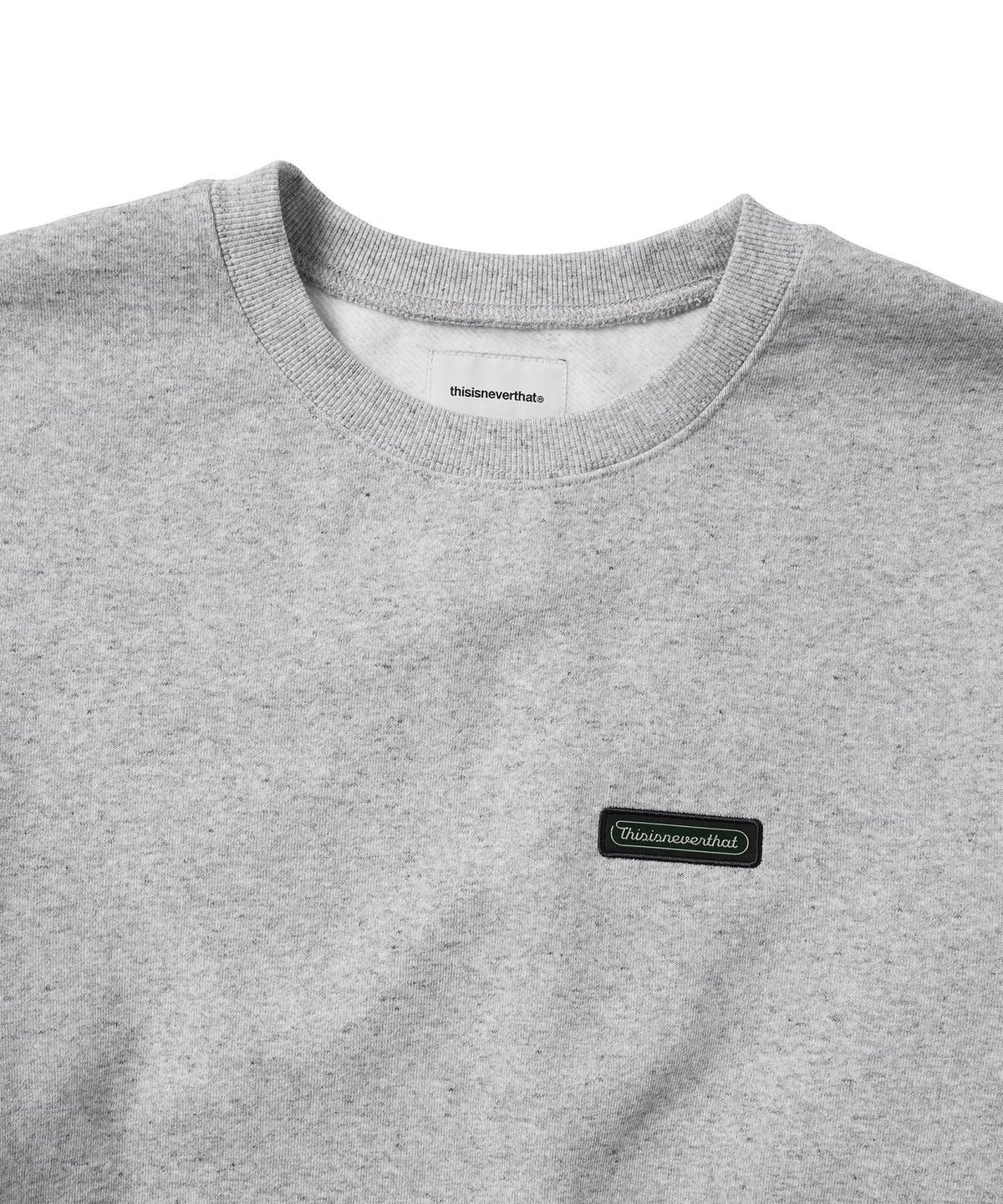디스이즈네버댓(THISISNEVERTHAT) Script Label Crewneck Heather Grey