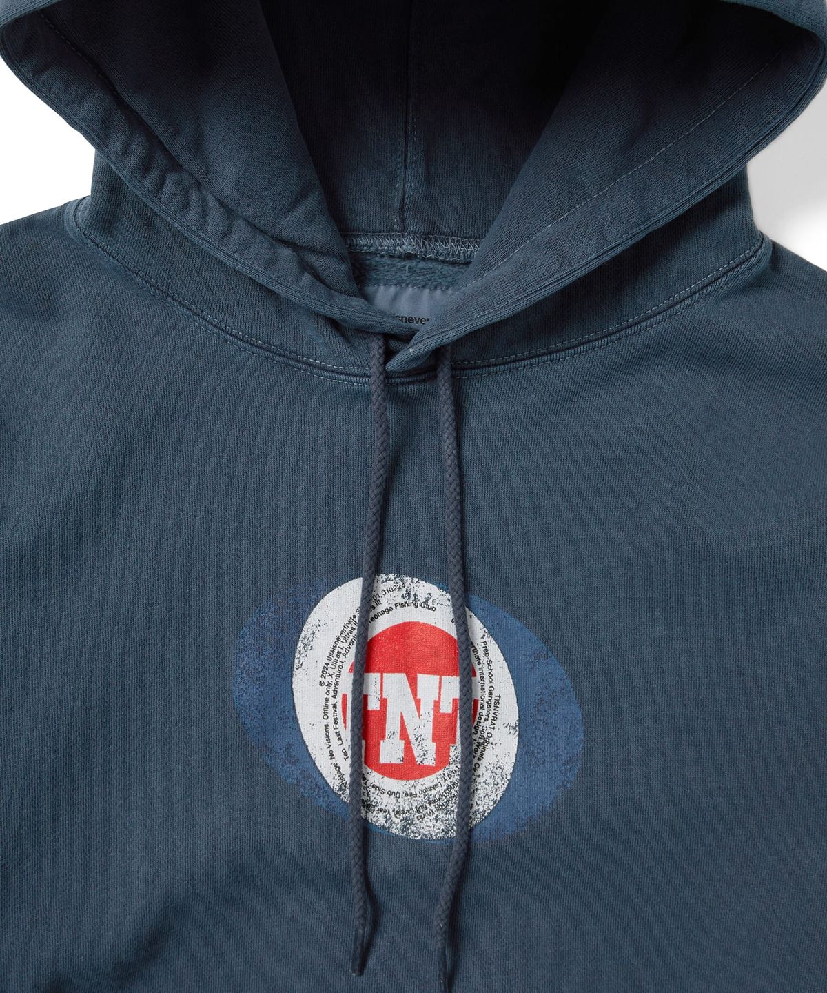디스이즈네버댓(THISISNEVERTHAT) TNT Oval Hoodie Midnight