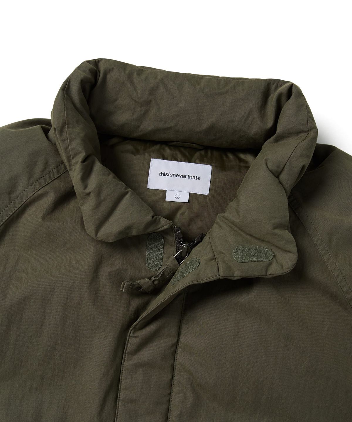 디스이즈네버댓(THISISNEVERTHAT) Multi Pocket Down Jacket Olive Brown