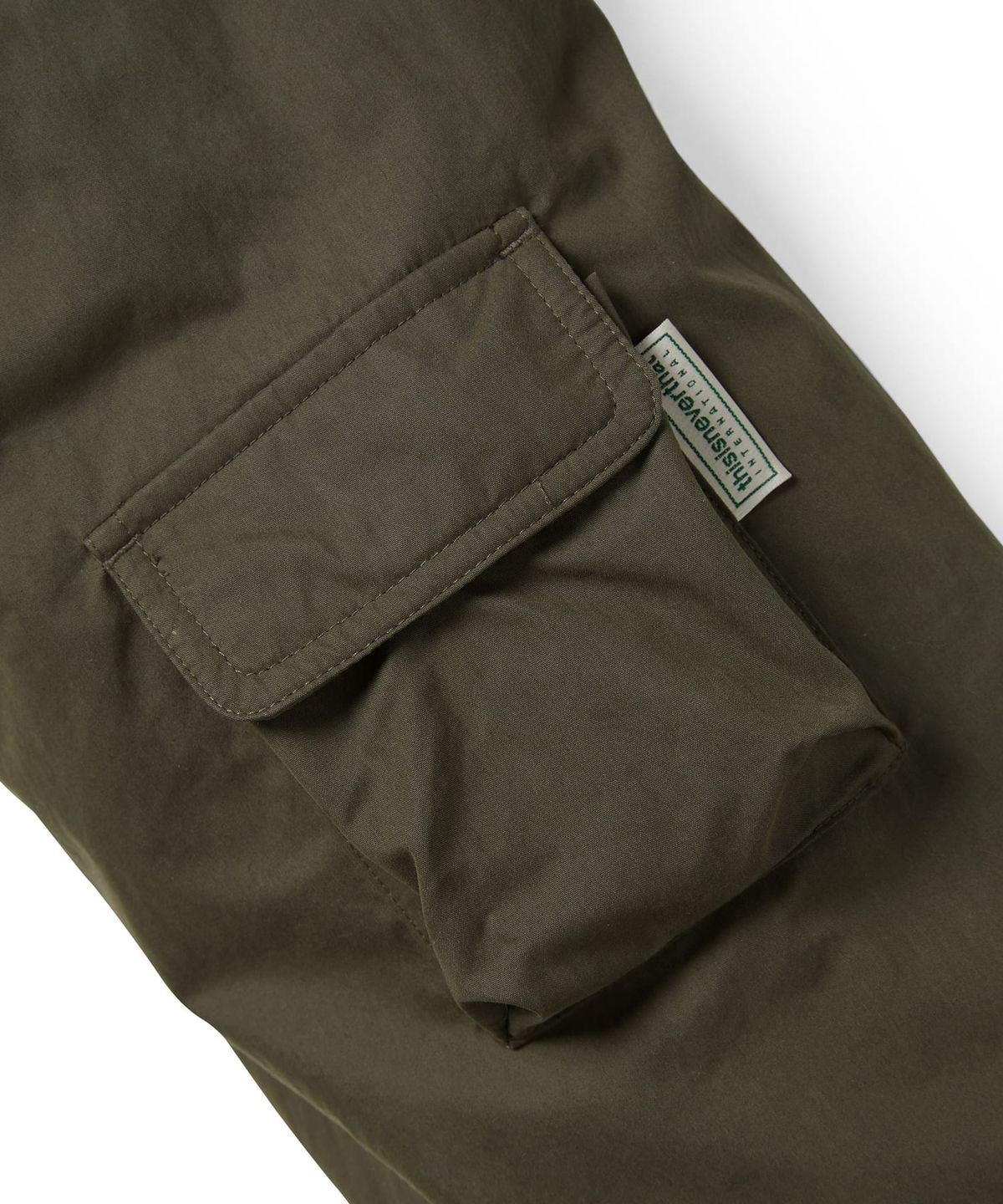 디스이즈네버댓(THISISNEVERTHAT) Multi Pocket Down Jacket Olive Brown