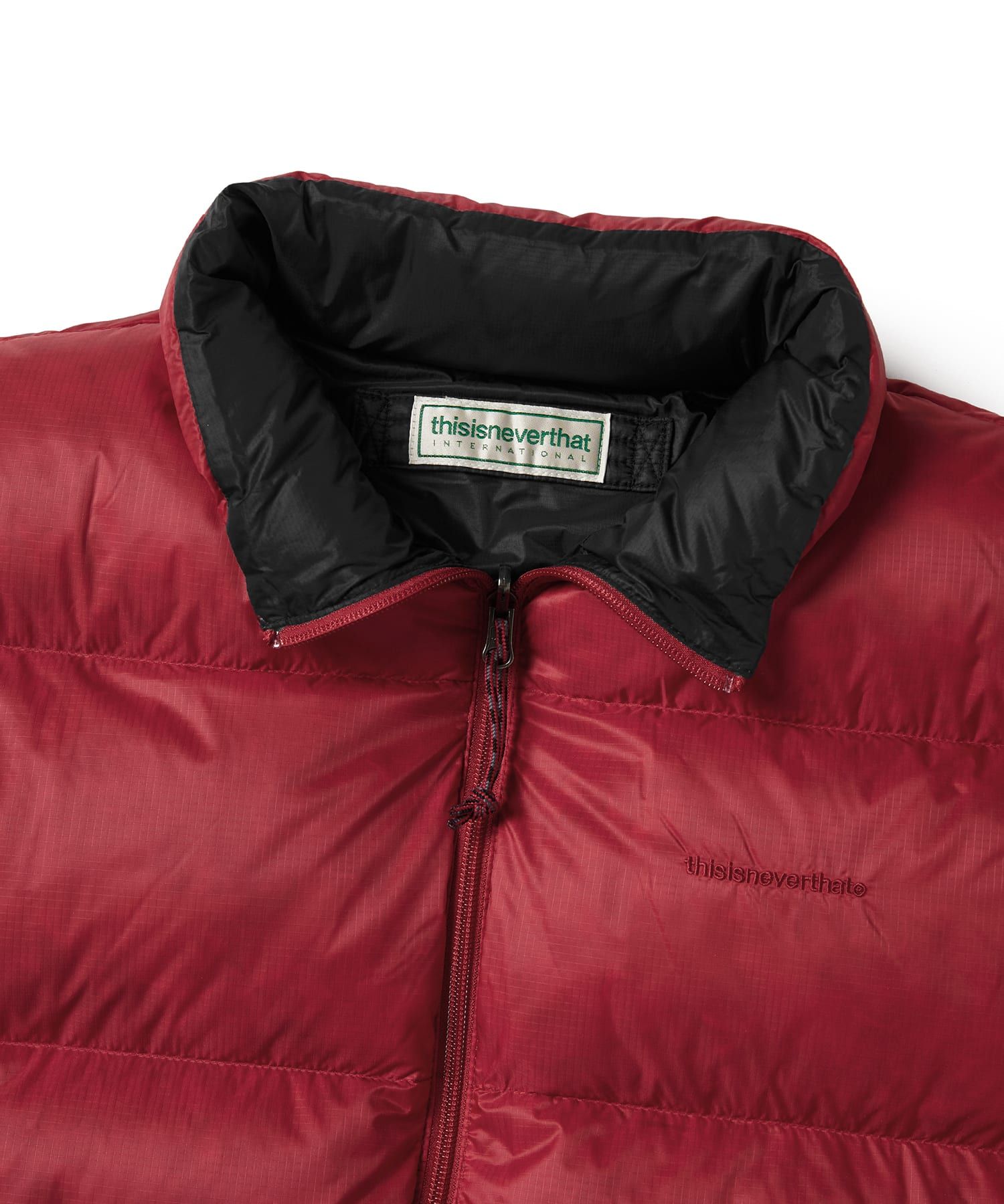 MUSINSA | thisisneverthat® PERTEX® Reversible T Down Jacket Red