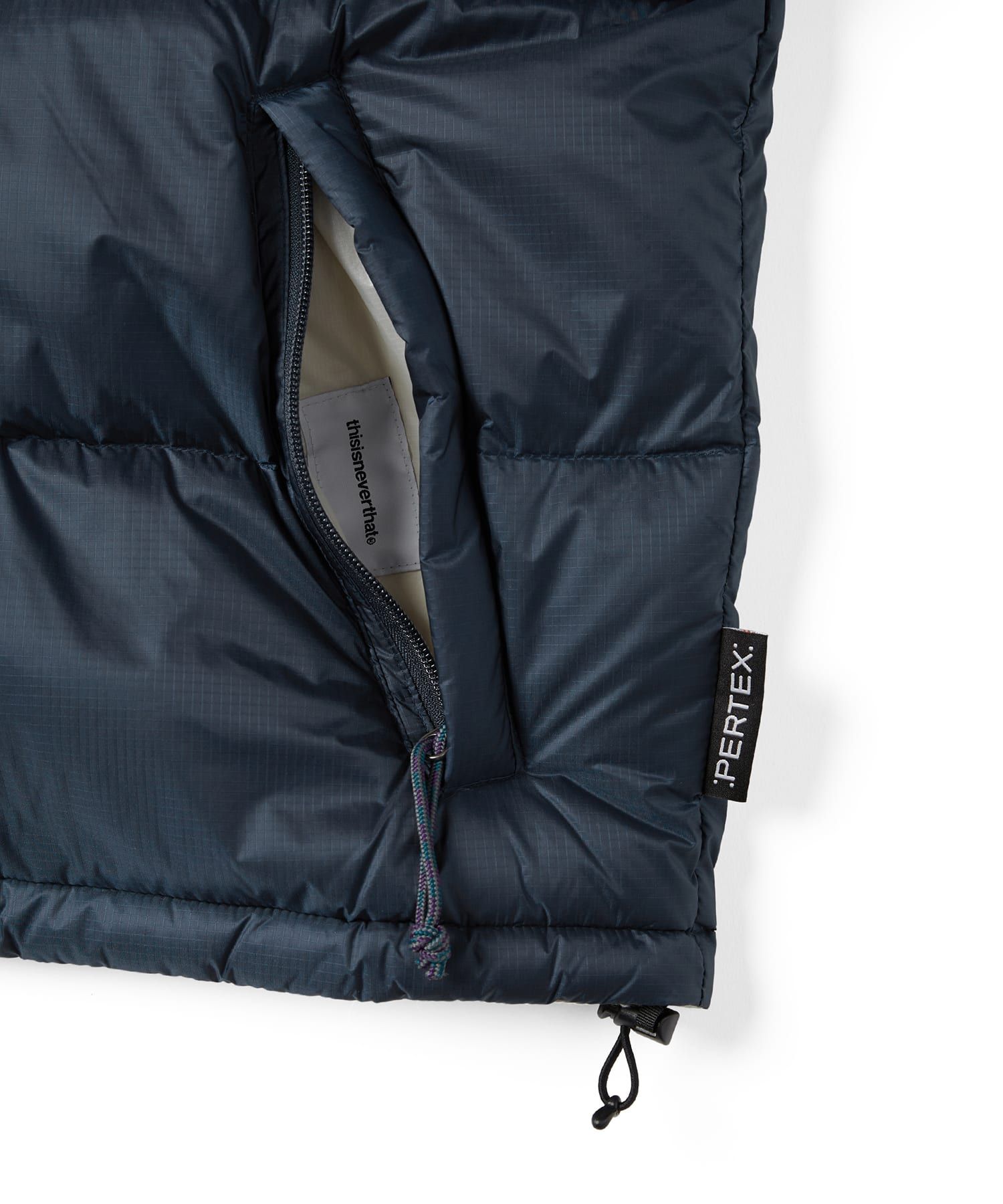 MUSINSA | thisisneverthat® PERTEX® Reversible T Down Jacket Navy