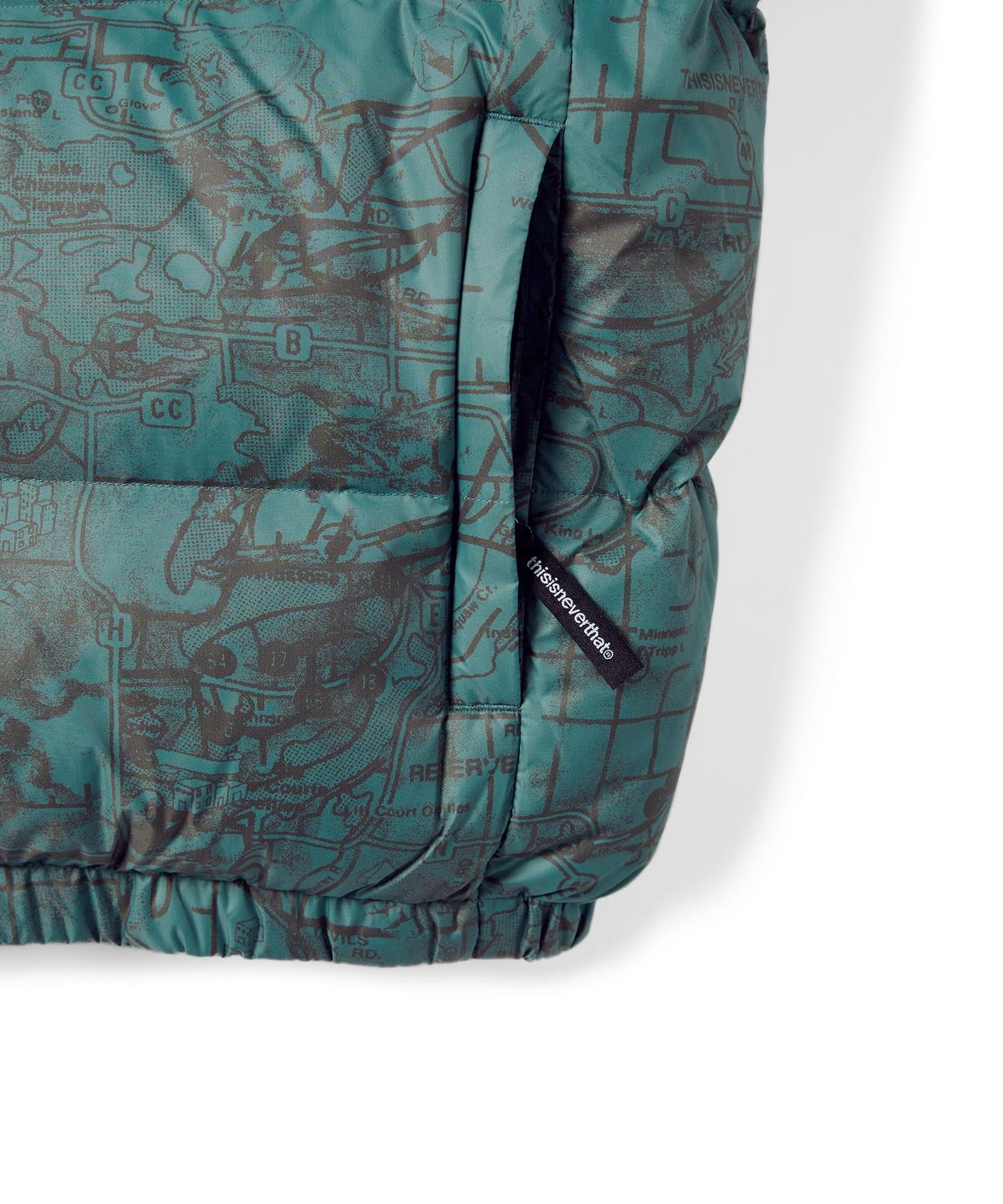디스이즈네버댓(THISISNEVERTHAT) PERTEX® T Down Jacket Teal
