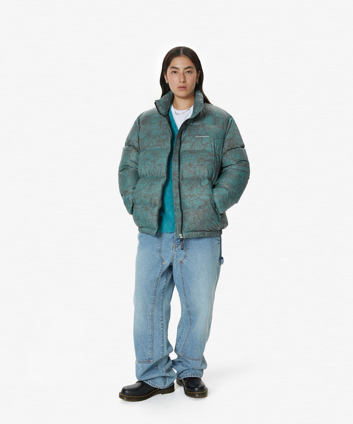 디스이즈네버댓(THISISNEVERTHAT) PERTEX® T Down Jacket Teal