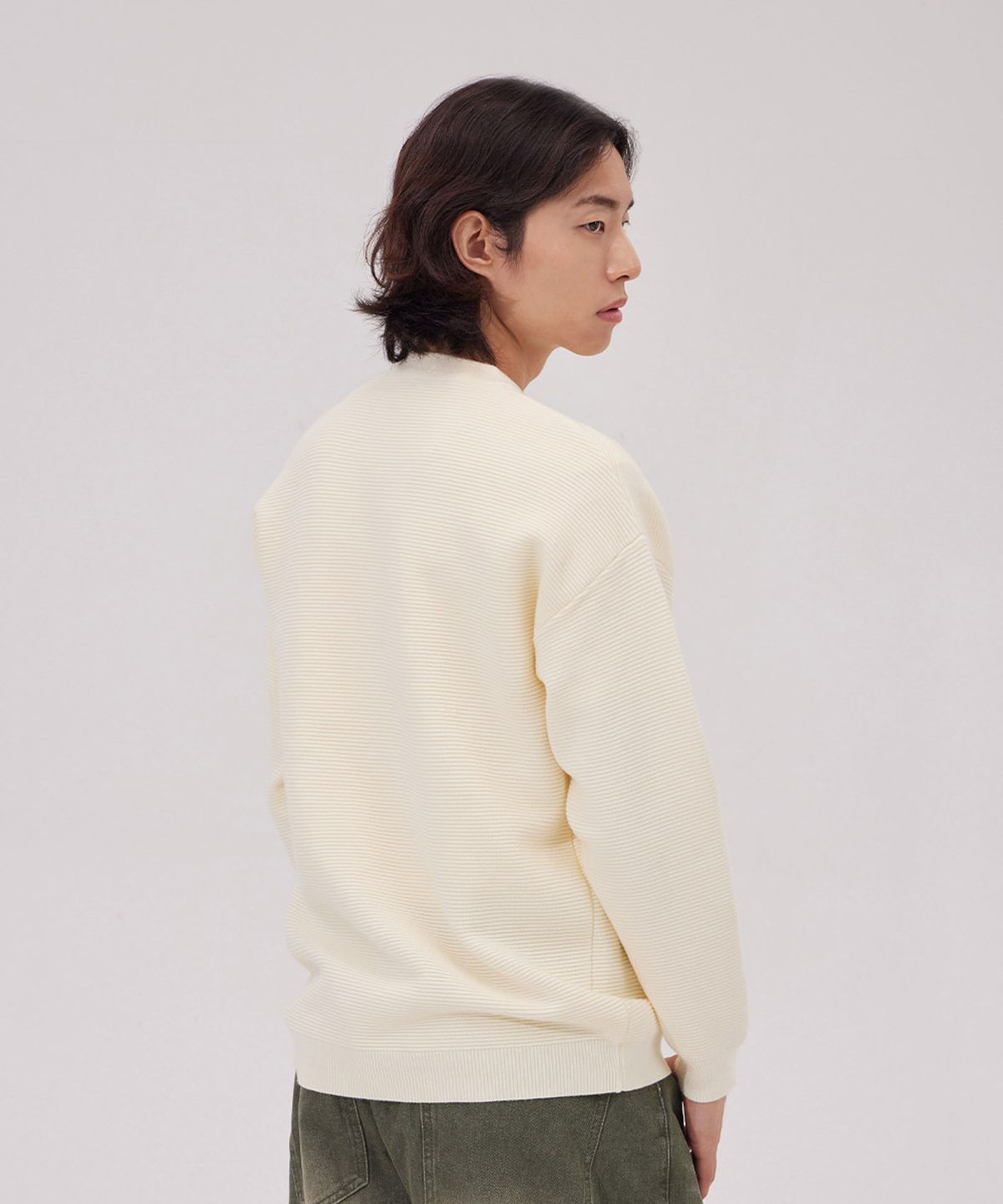메이킷투(MAKEITTO) 데일리 비스코스 크루넥 니트_크림
