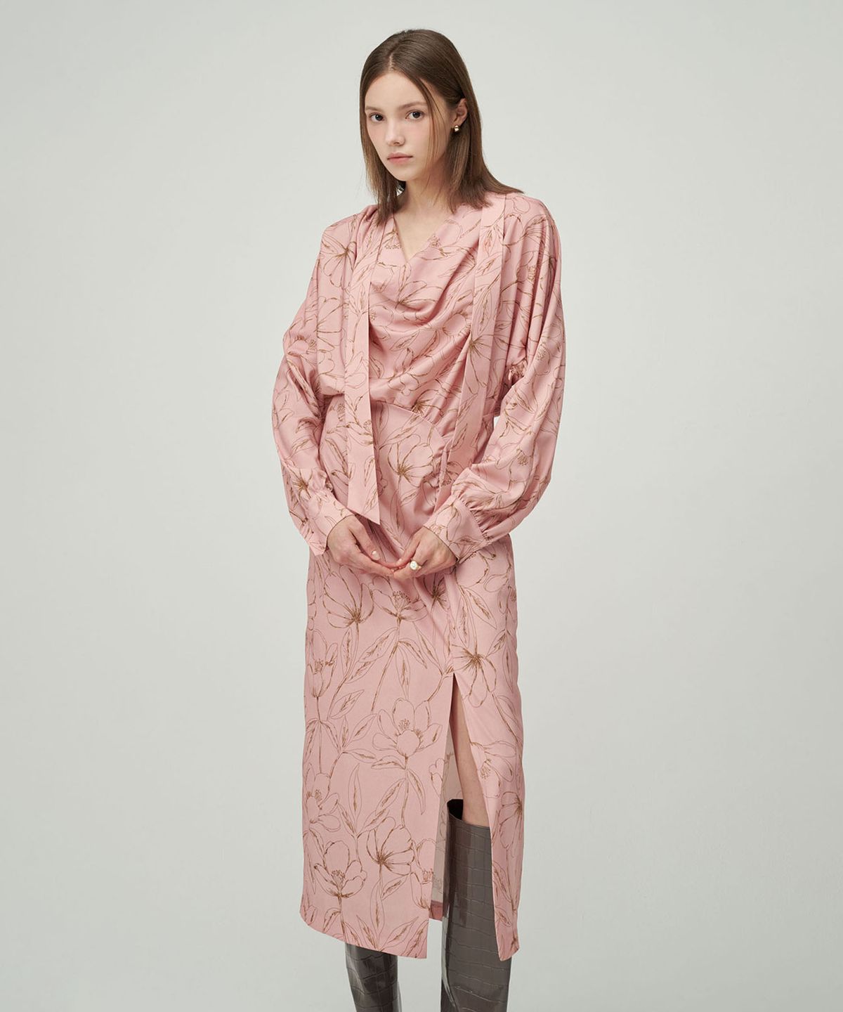 세컨드 아르무아(02ARMOIRE) Abigail Dress _ Pink