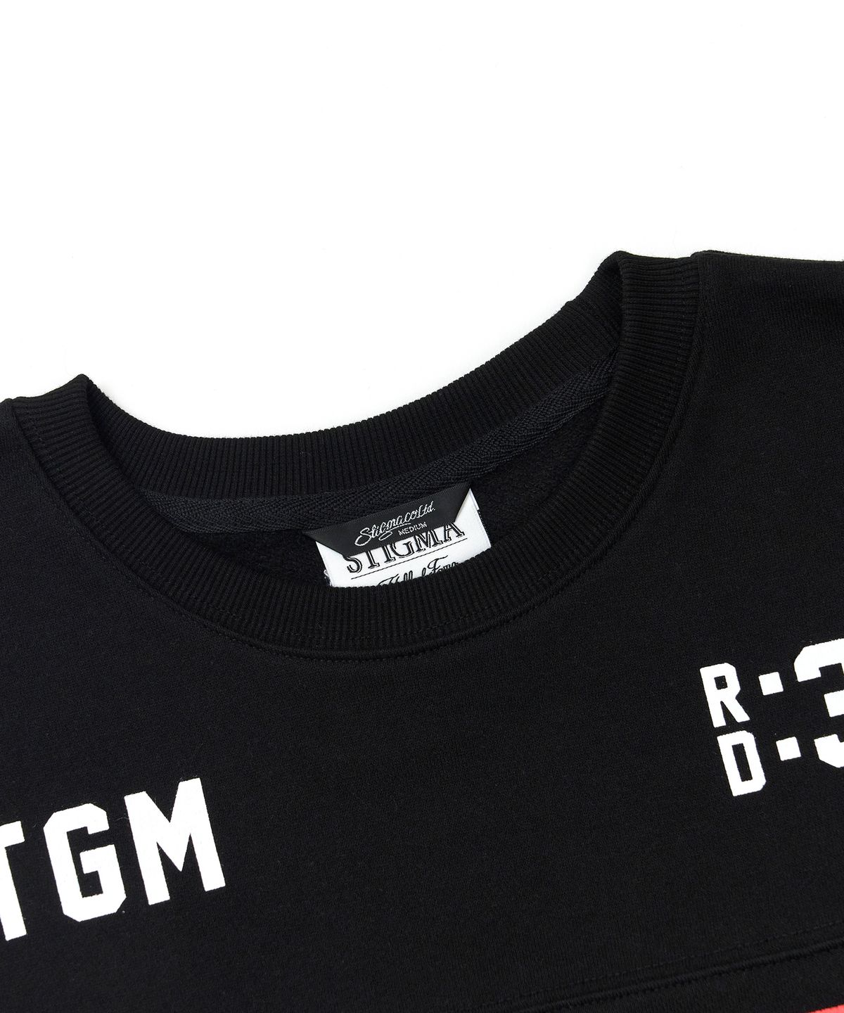 스티그마(STIGMA) 88 Football Oversized Crewneck Black