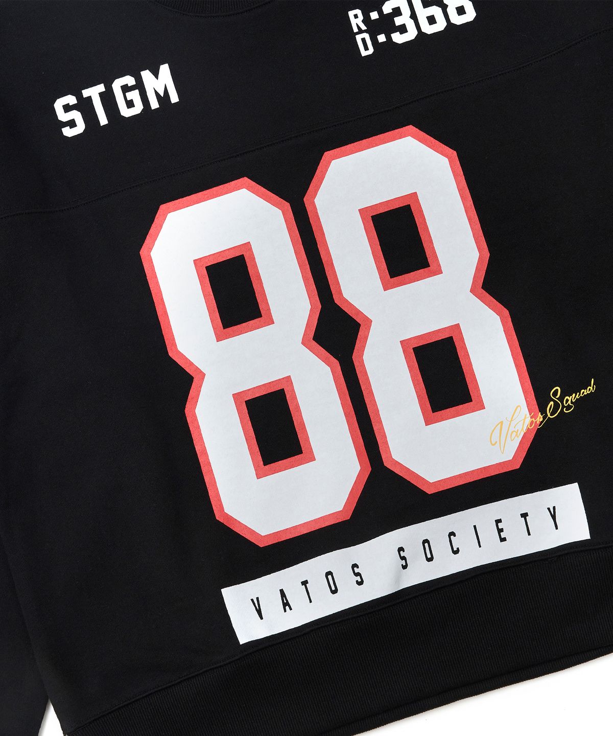 스티그마(STIGMA) 88 Football Oversized Crewneck Black