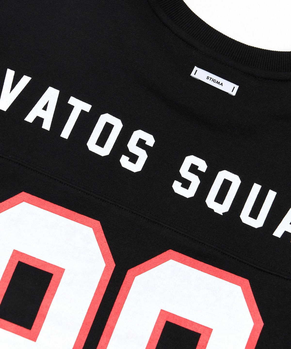 스티그마(STIGMA) 88 Football Oversized Crewneck Black