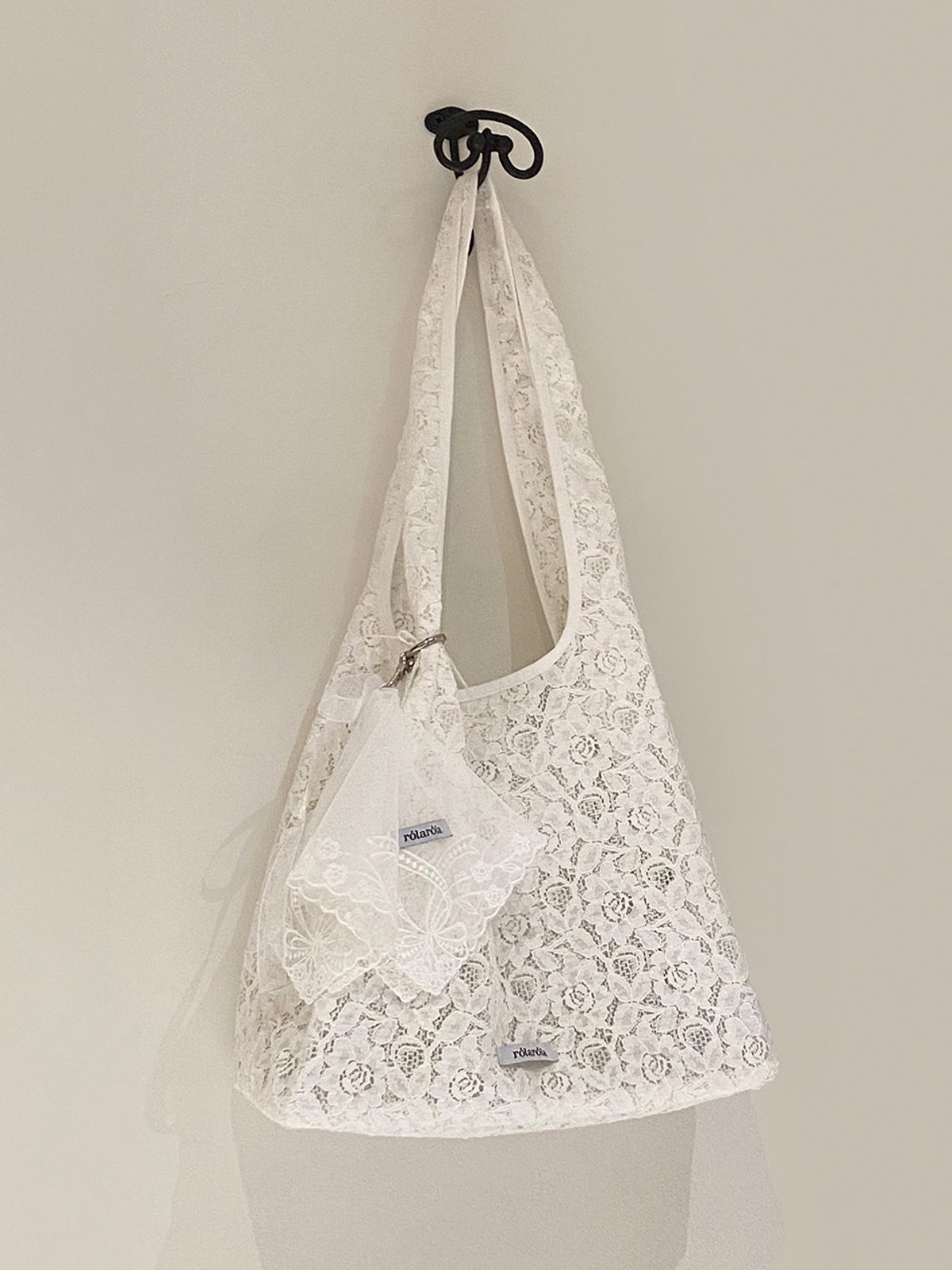 로라로라(ROLAROLA) LACE BAG WHITE