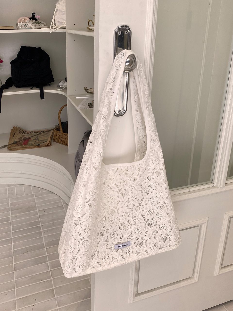 ROLAROLA★大人気★MAISON DE ROLA EMBROIDERY BAG MUSINSA | ROLAROLA LACE BAG WHITE
