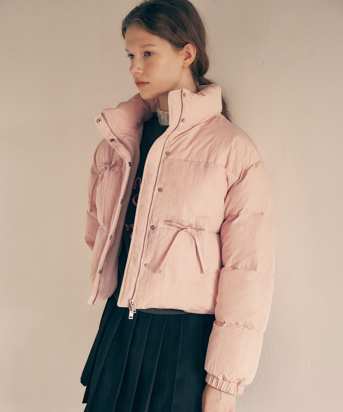 로라로라(ROLAROLA) RIBBON WELLON PADDING PINK