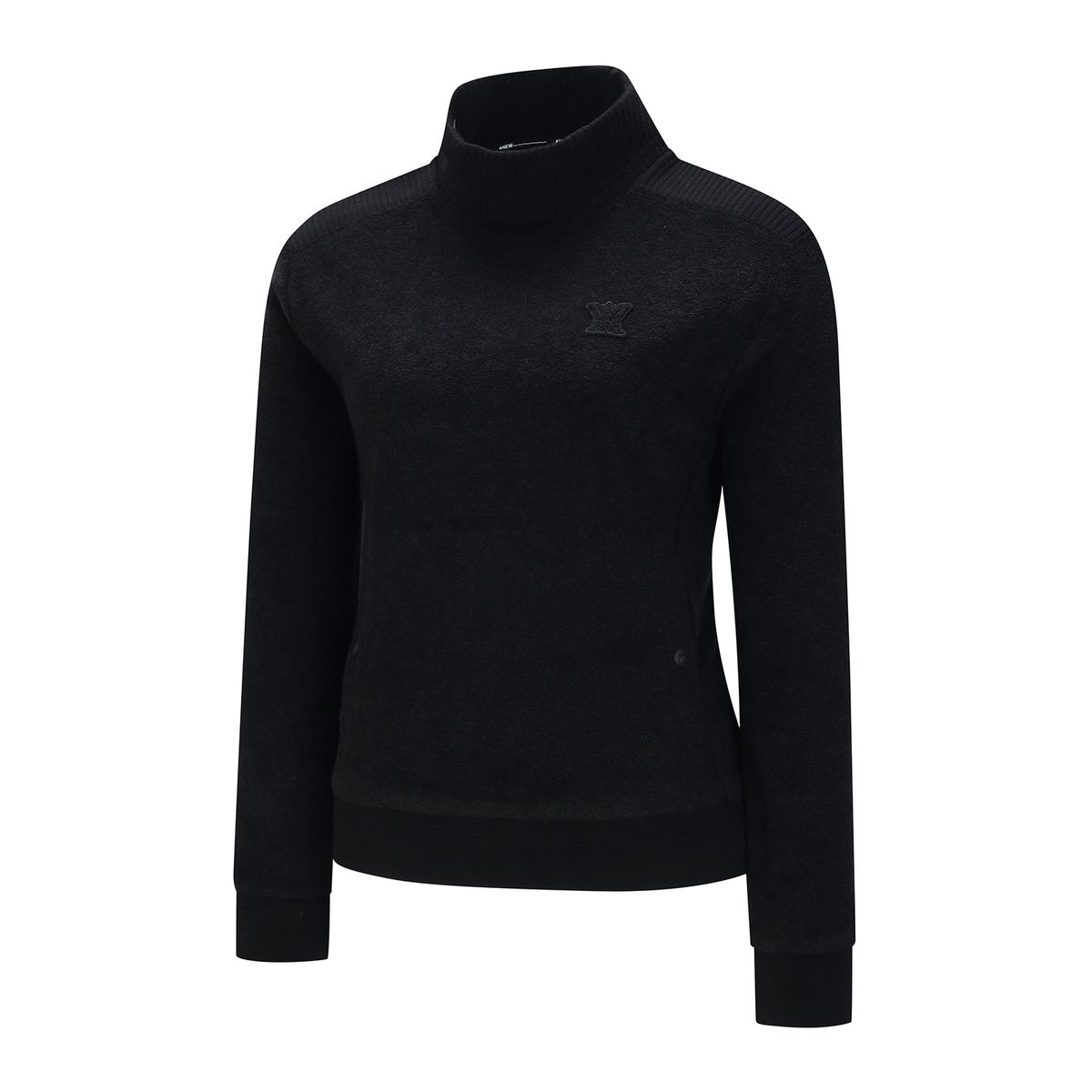 어뉴골프(ANEW GOLF) W BOUCLE HALF NECK L/TS_BK