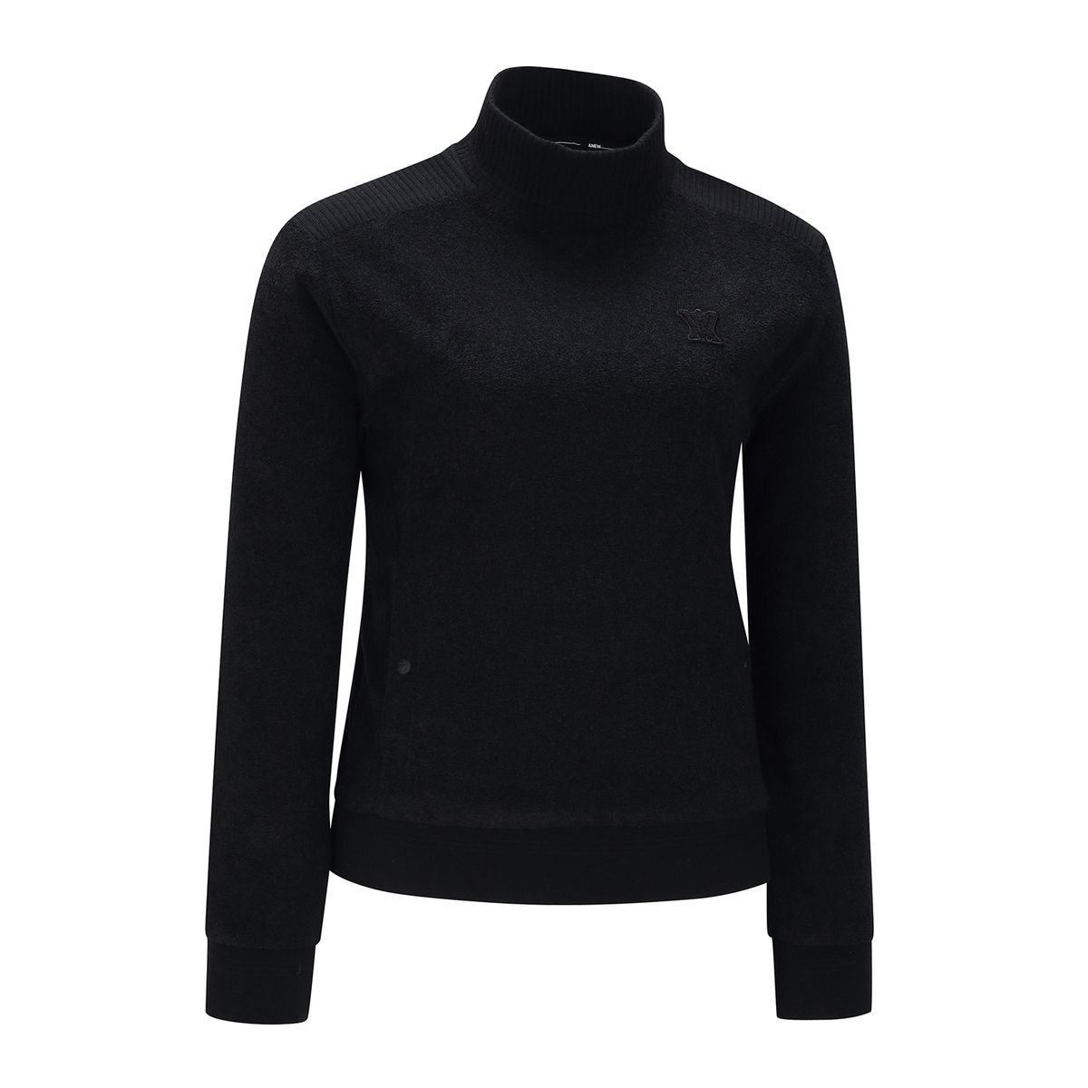 어뉴골프(ANEW GOLF) W BOUCLE HALF NECK L/TS_BK