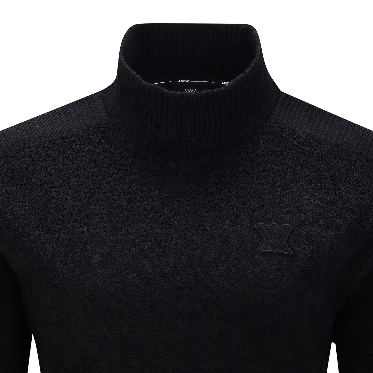 어뉴골프(ANEW GOLF) W BOUCLE HALF NECK L/TS_BK