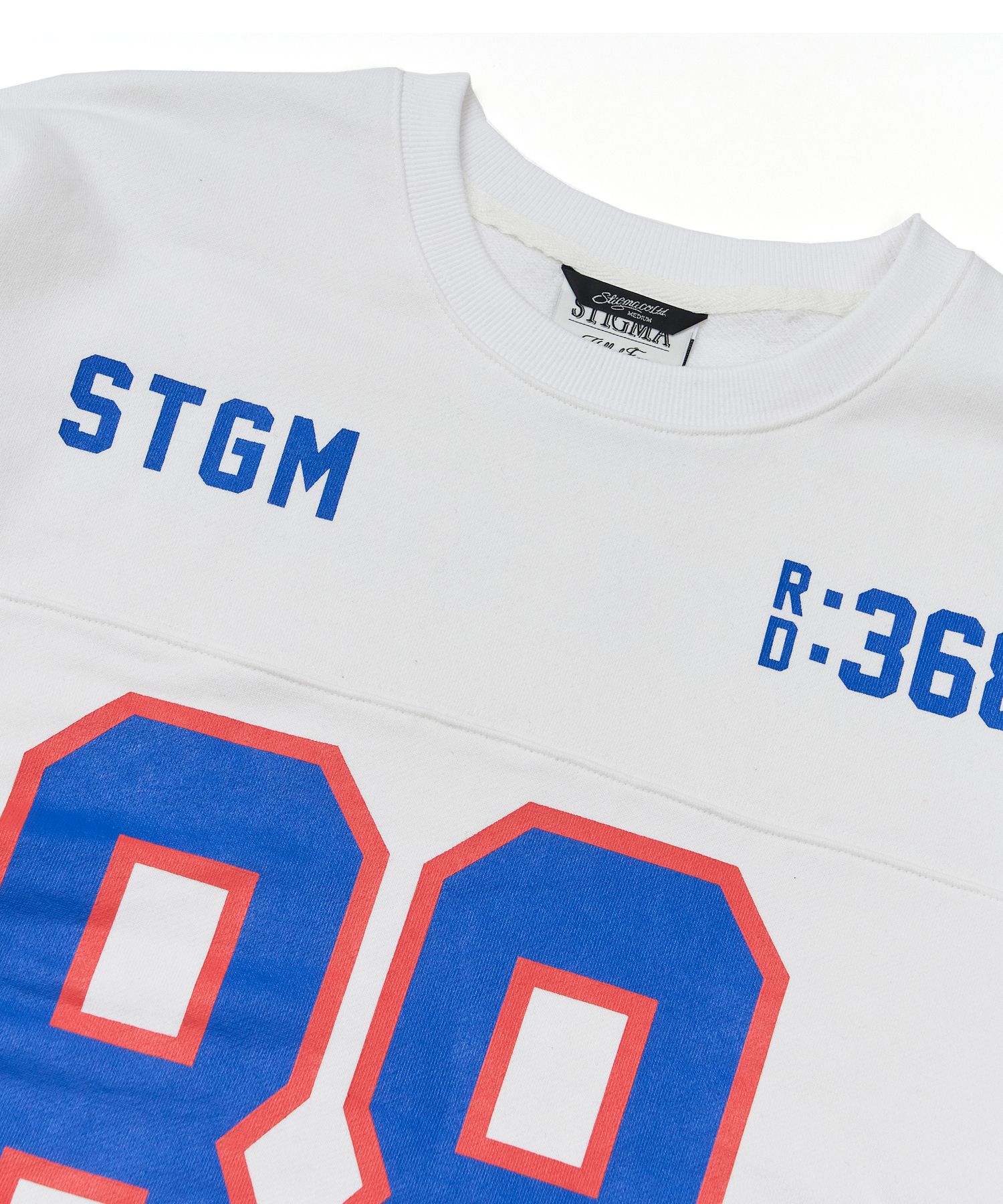 [ STIGMA ]★24FW★韓国人気★88 Football Oversized Crewneck MUSINSA公式 | STIGMA 88 Football Oversized Crewneck White